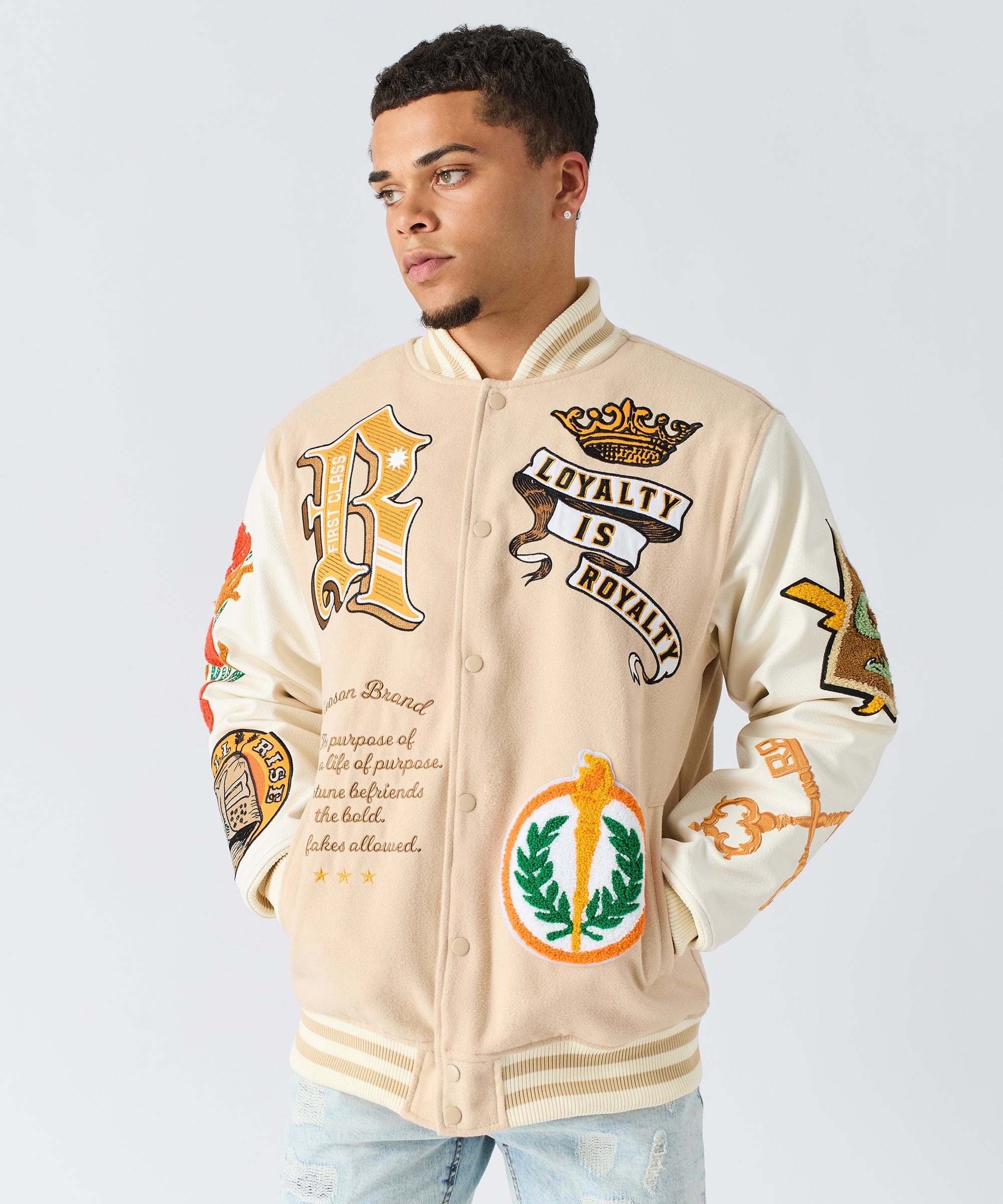 Loyalty Varsity Jacket Pu