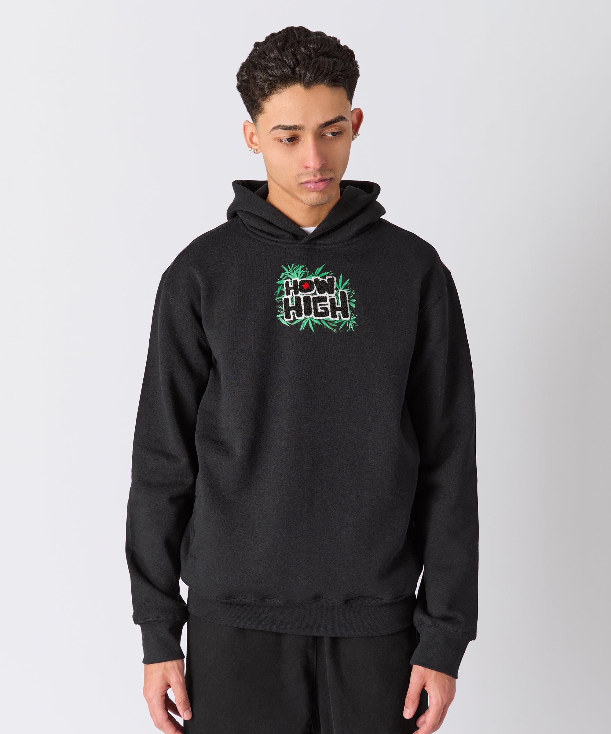 How High They've Got Their Degrees Graphic Hoodie - Black