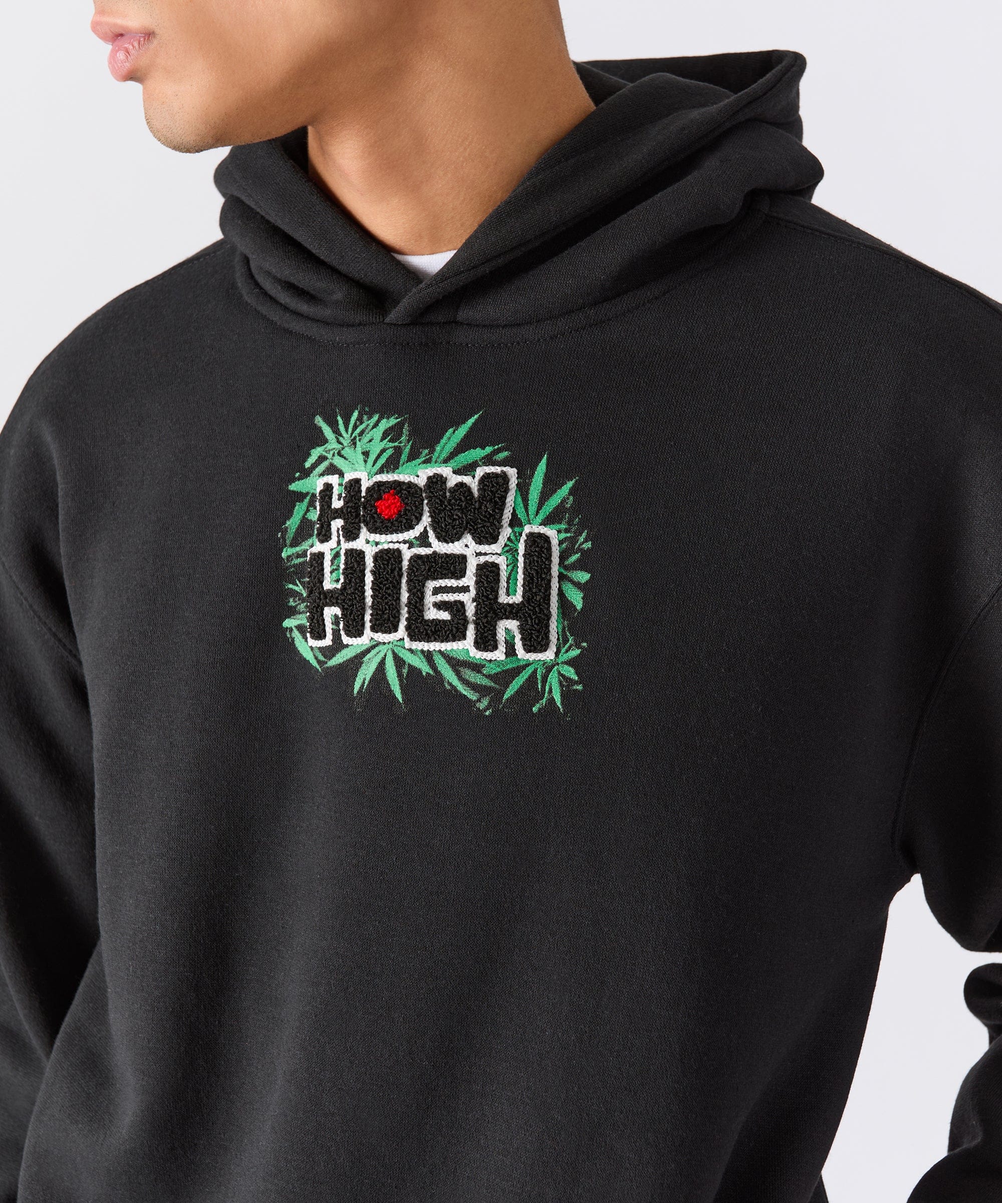 How High They've Got Their Degrees Graphic Hoodie - Black