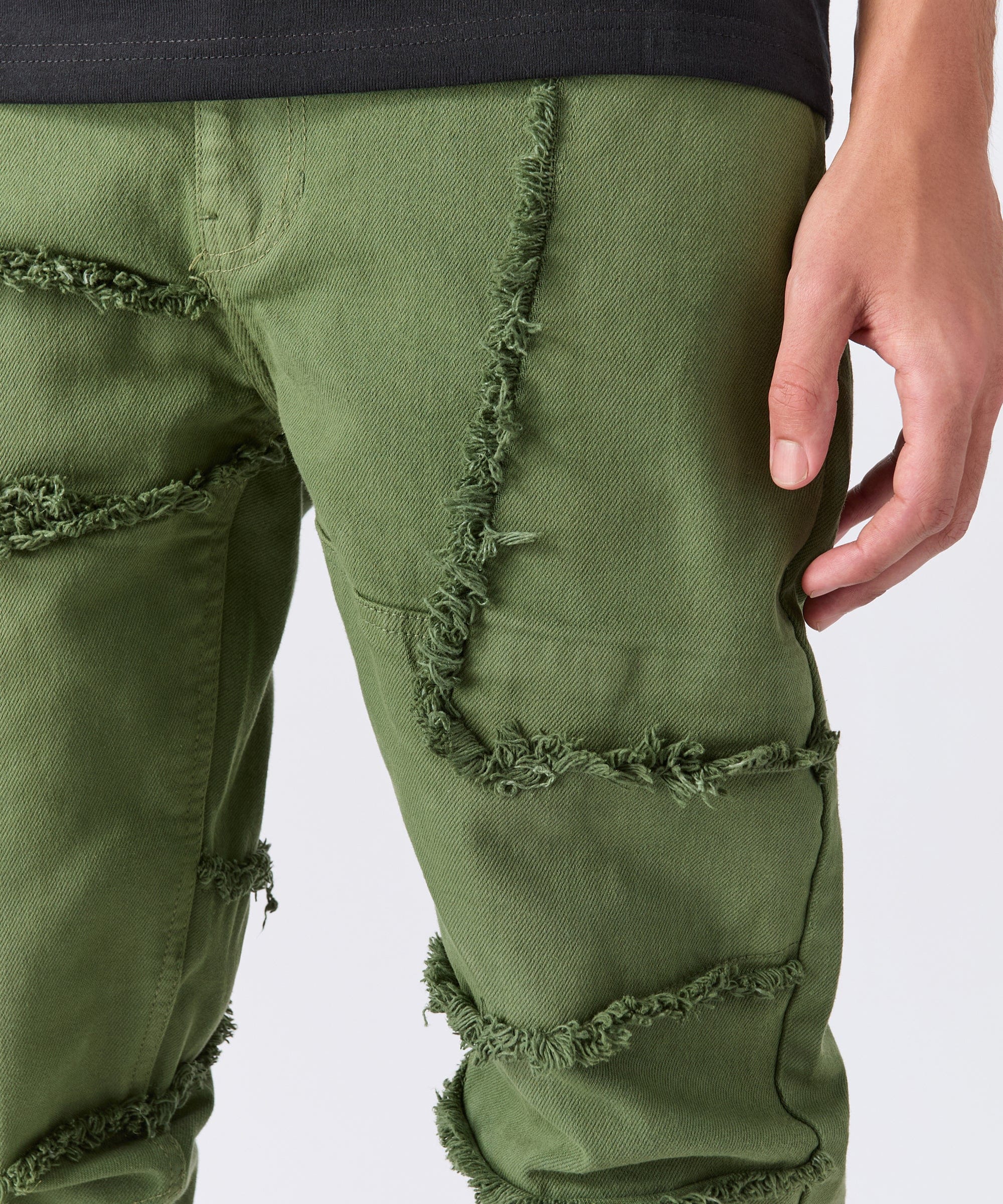 Frayed Denim Pant