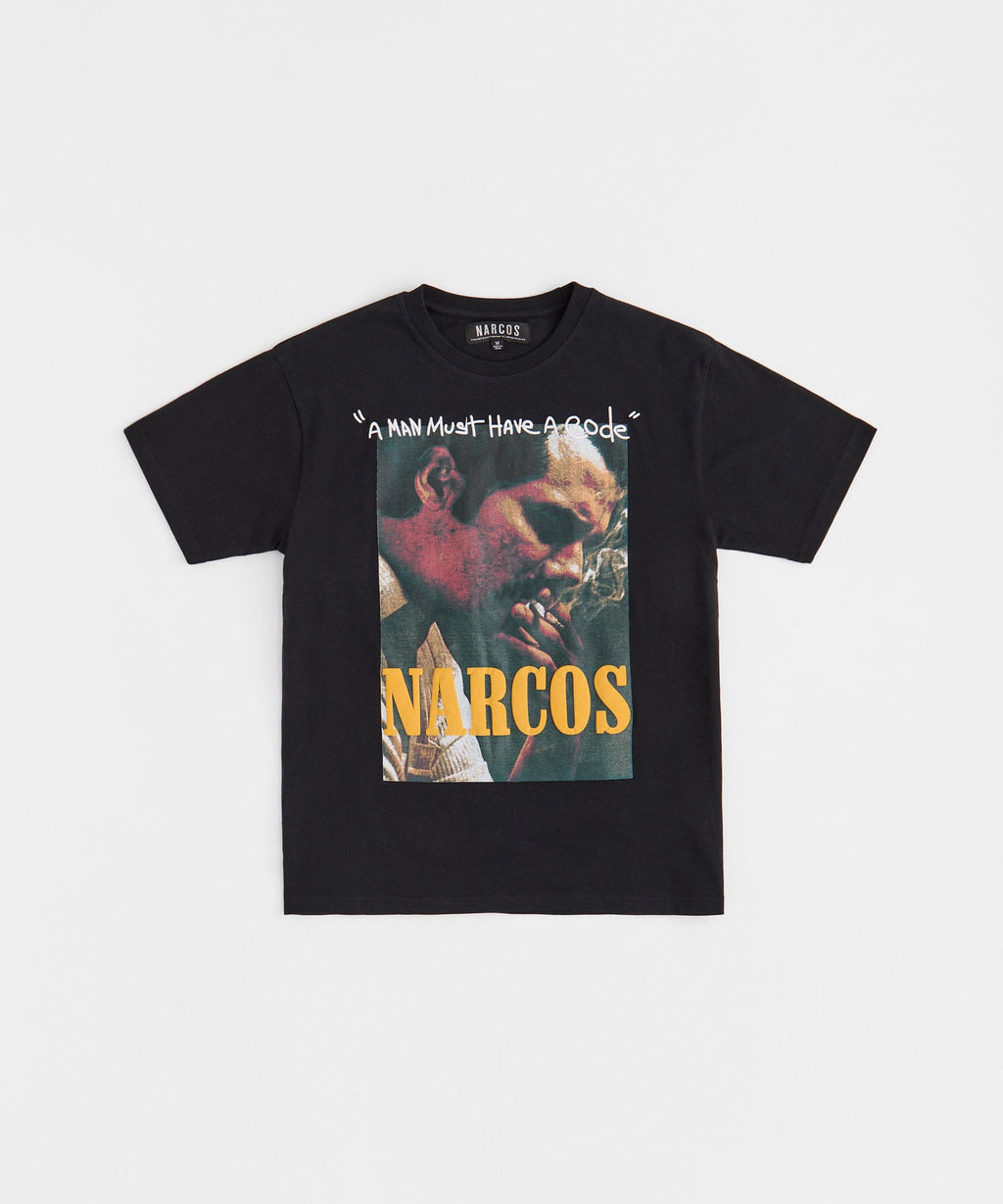 Narcos "A Man Must Have a Code" Tee - Black