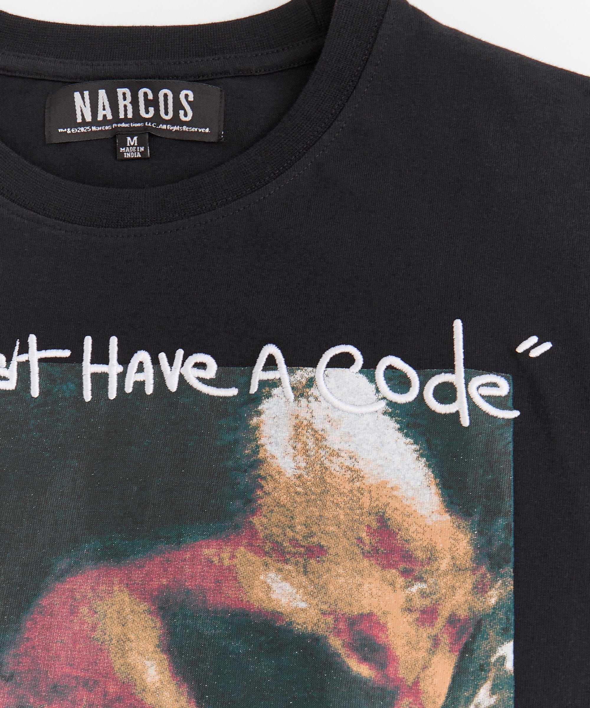 Narcos "A Man Must Have a Code" Tee - Black