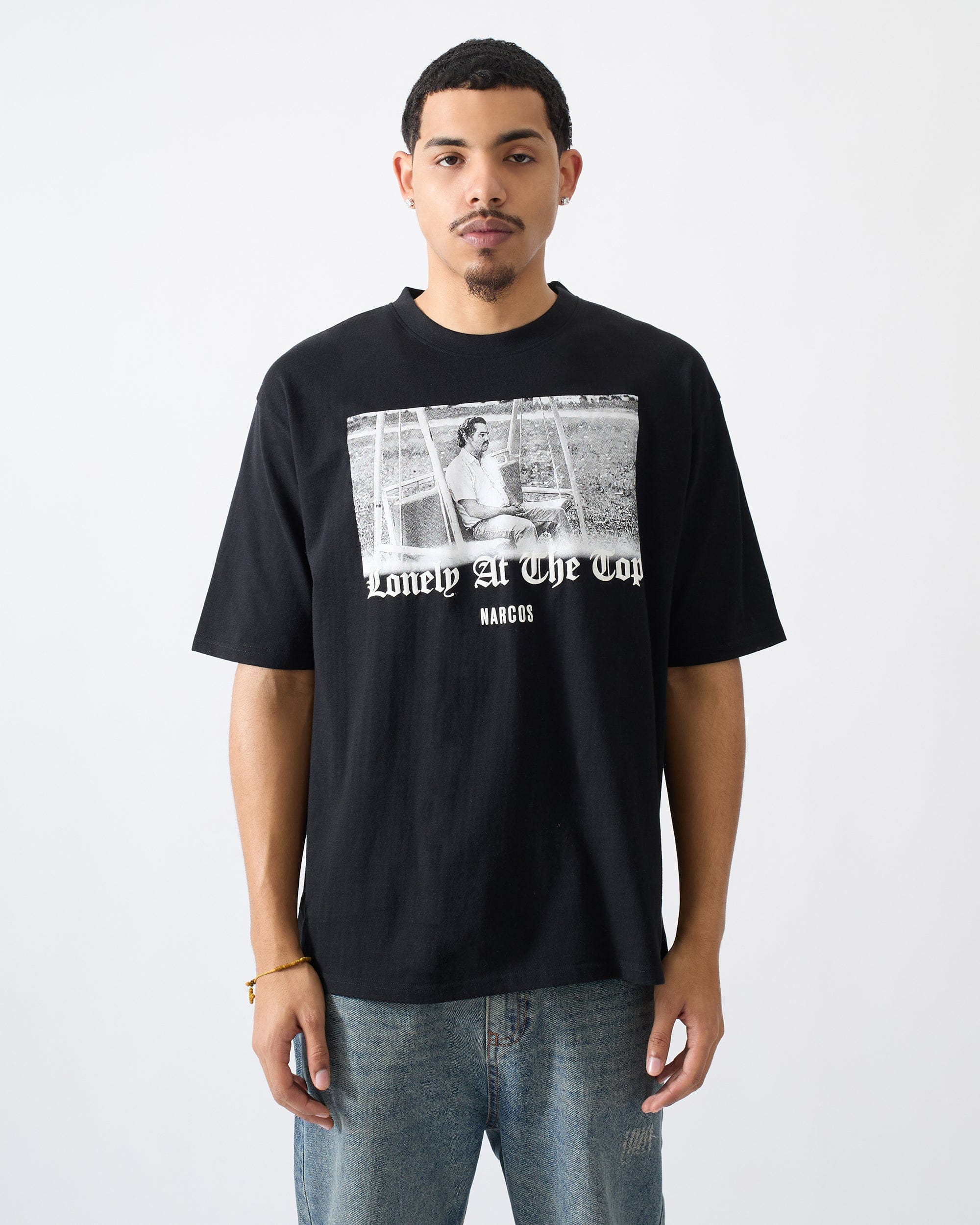 Narcos Lonely At The Top Graphic Short Sleeve Tee - Black