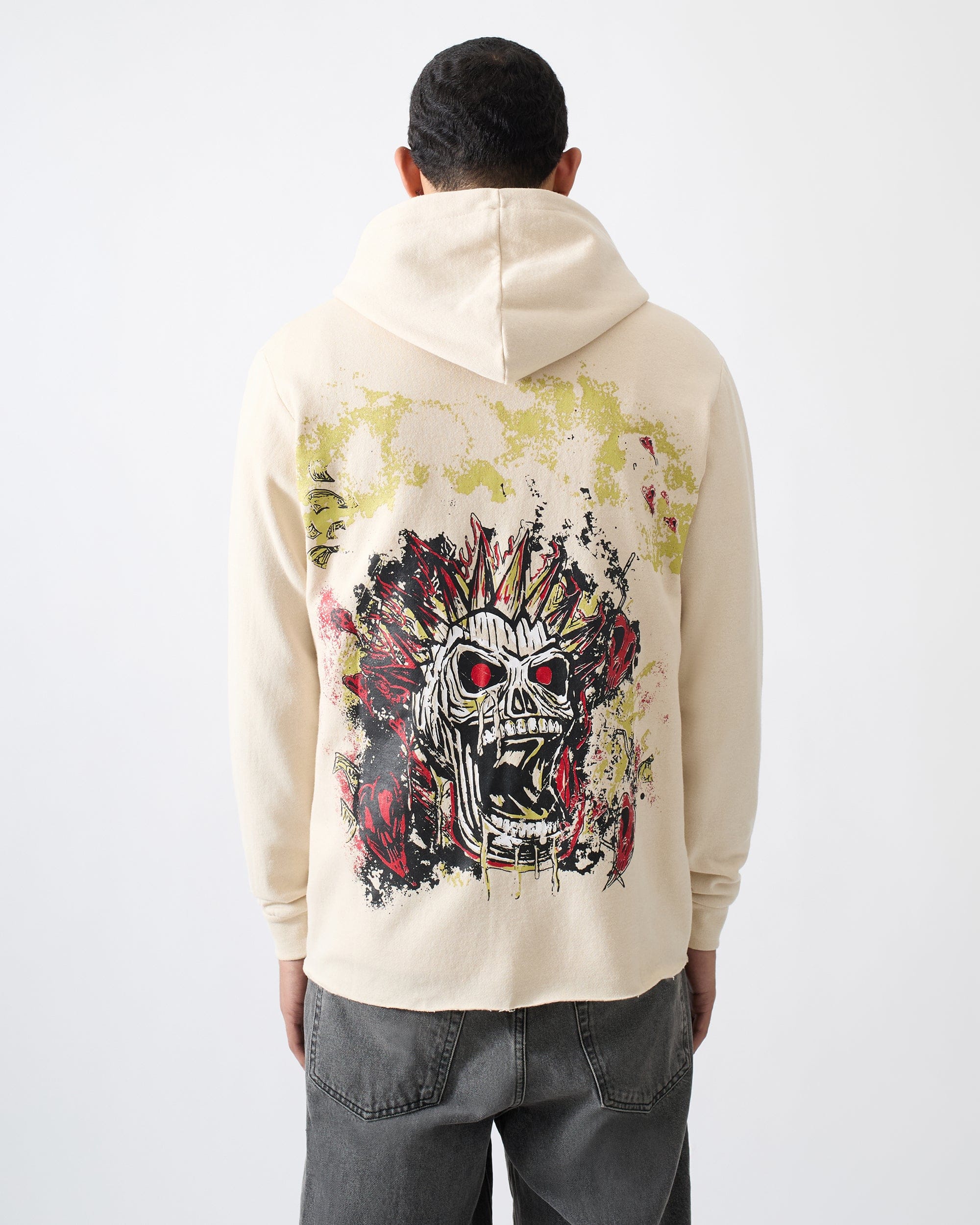 Mayhem Fleece Graphic Zip Hoodie - Khaki