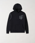 Heartless Chenille Patch Graphic Hoodie - Black