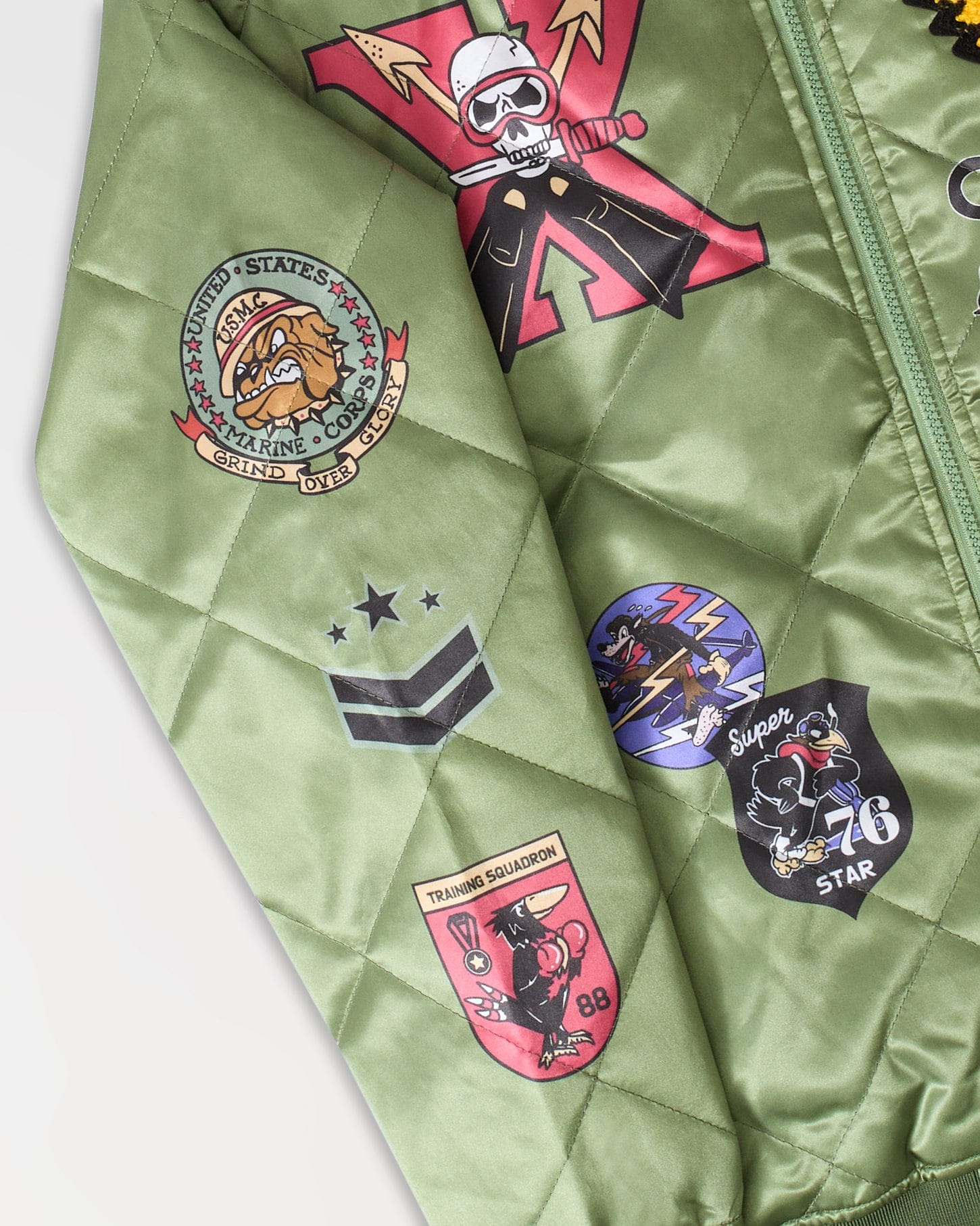 Military Patches Bomber Jacket