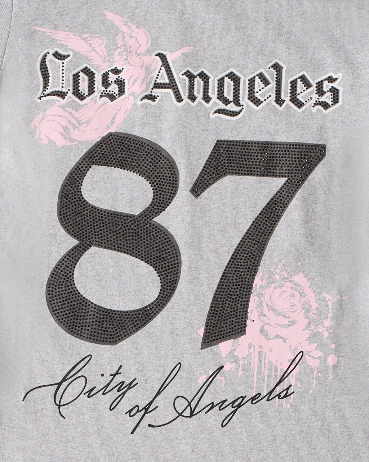 LA Angels Graphic Bodycon Women's Dress - Grey