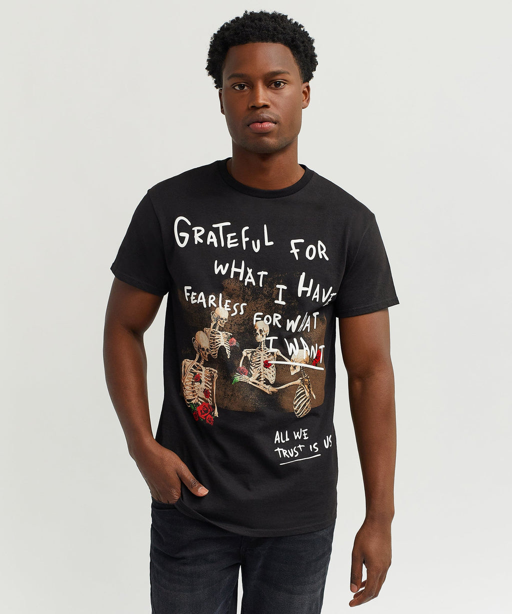 Grateful Roses Tee - Black