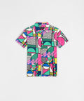 Memphis Viscose Button-Down Short Sleeve Shirt - Multicolor
