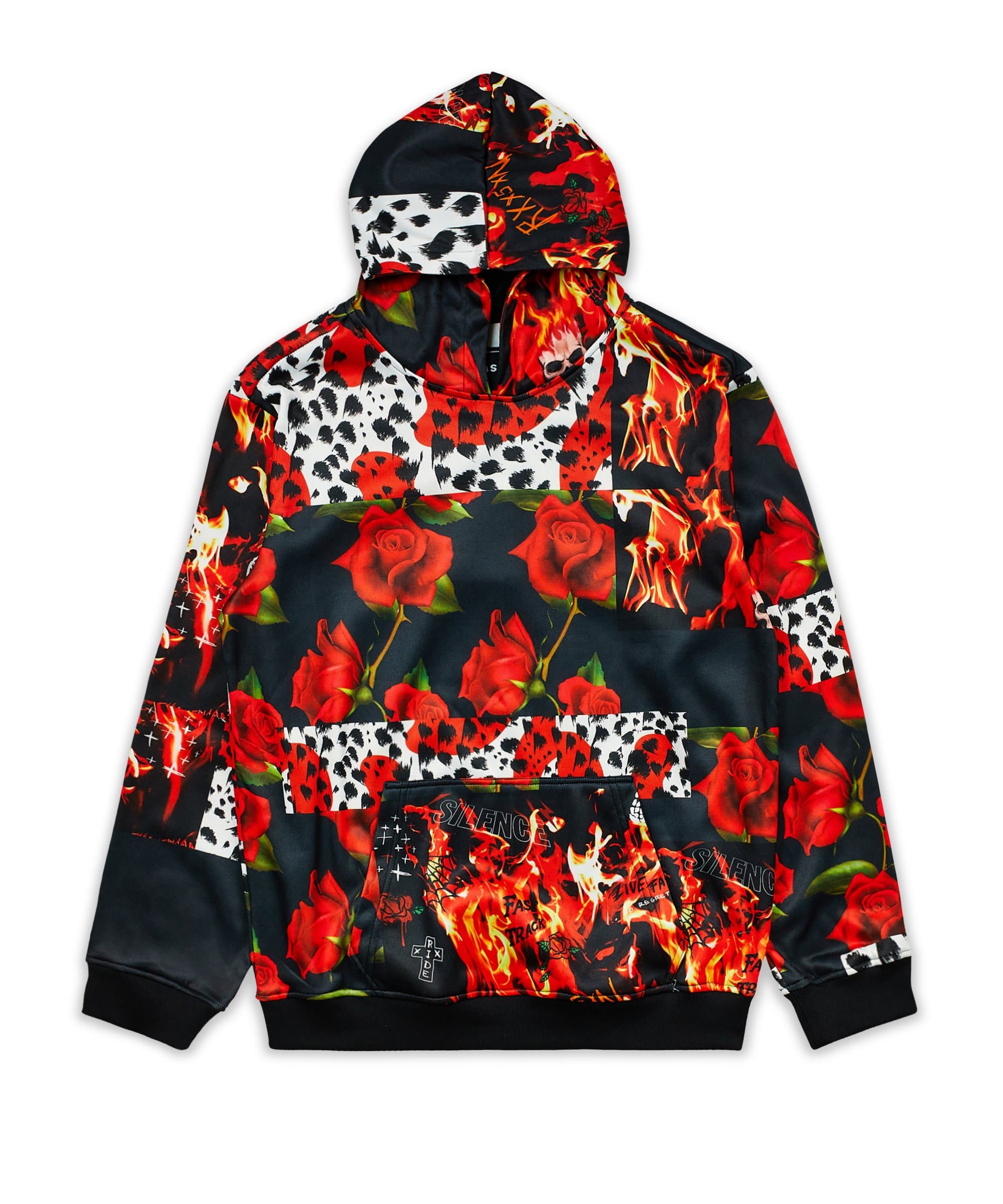 Fire Hoodie Shorts Set