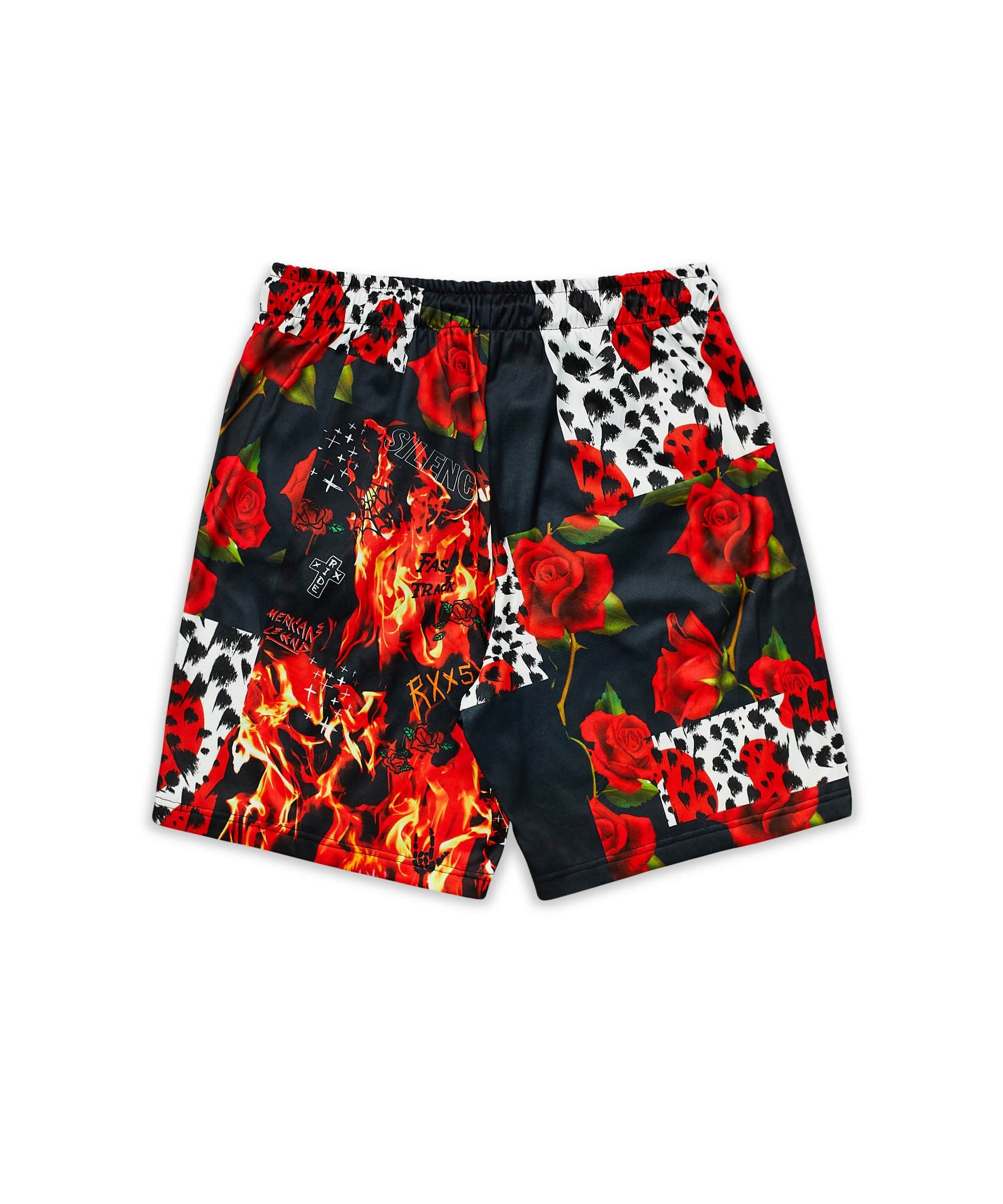 Fire Hoodie Shorts Set