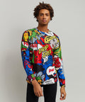 Money Drip Allover Print Long Sleeve Tee