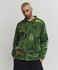 Gritty Coaches Jacket - Olive Greeen