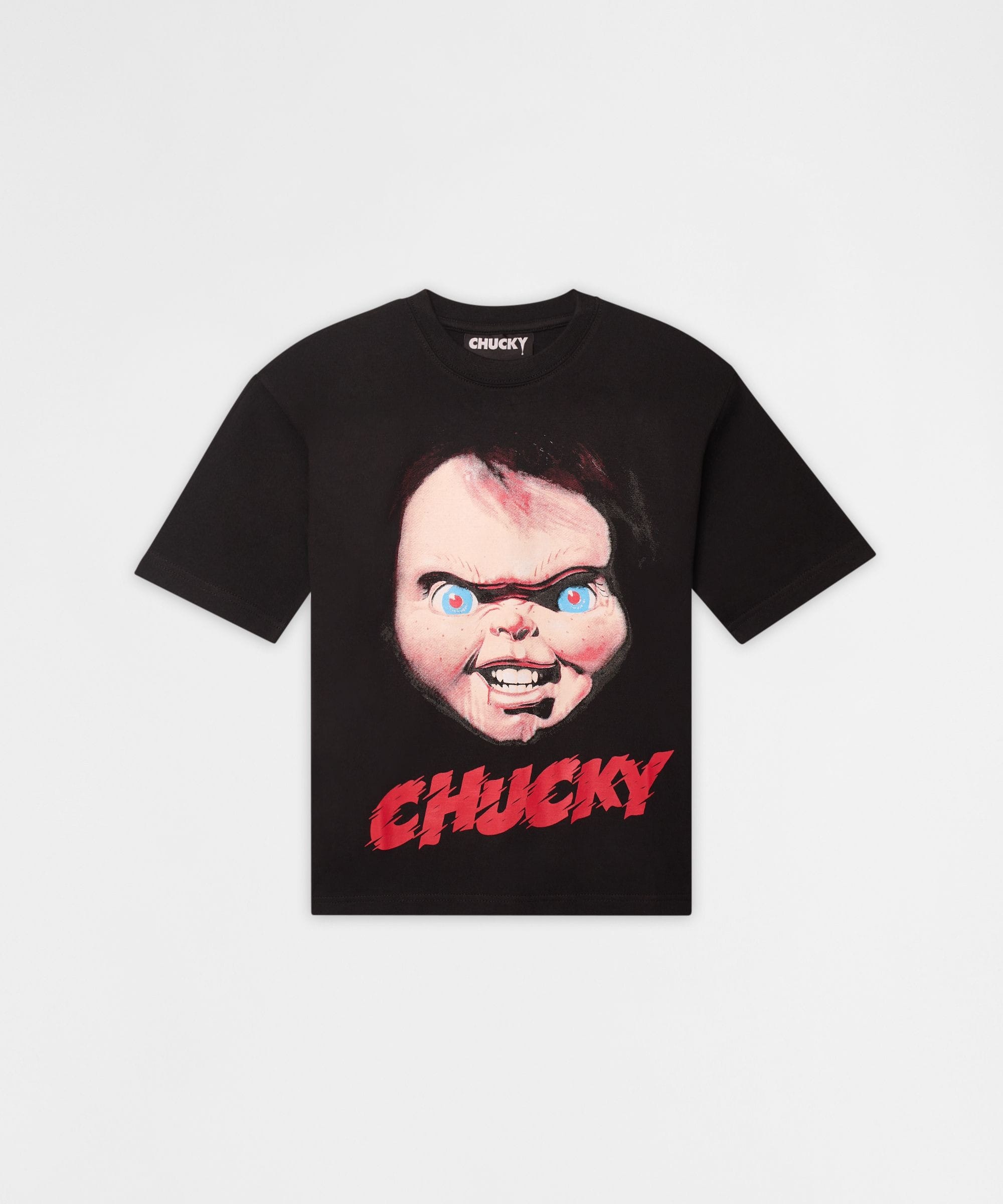 Kids Chucky Face Short Sleeve Tee - Black