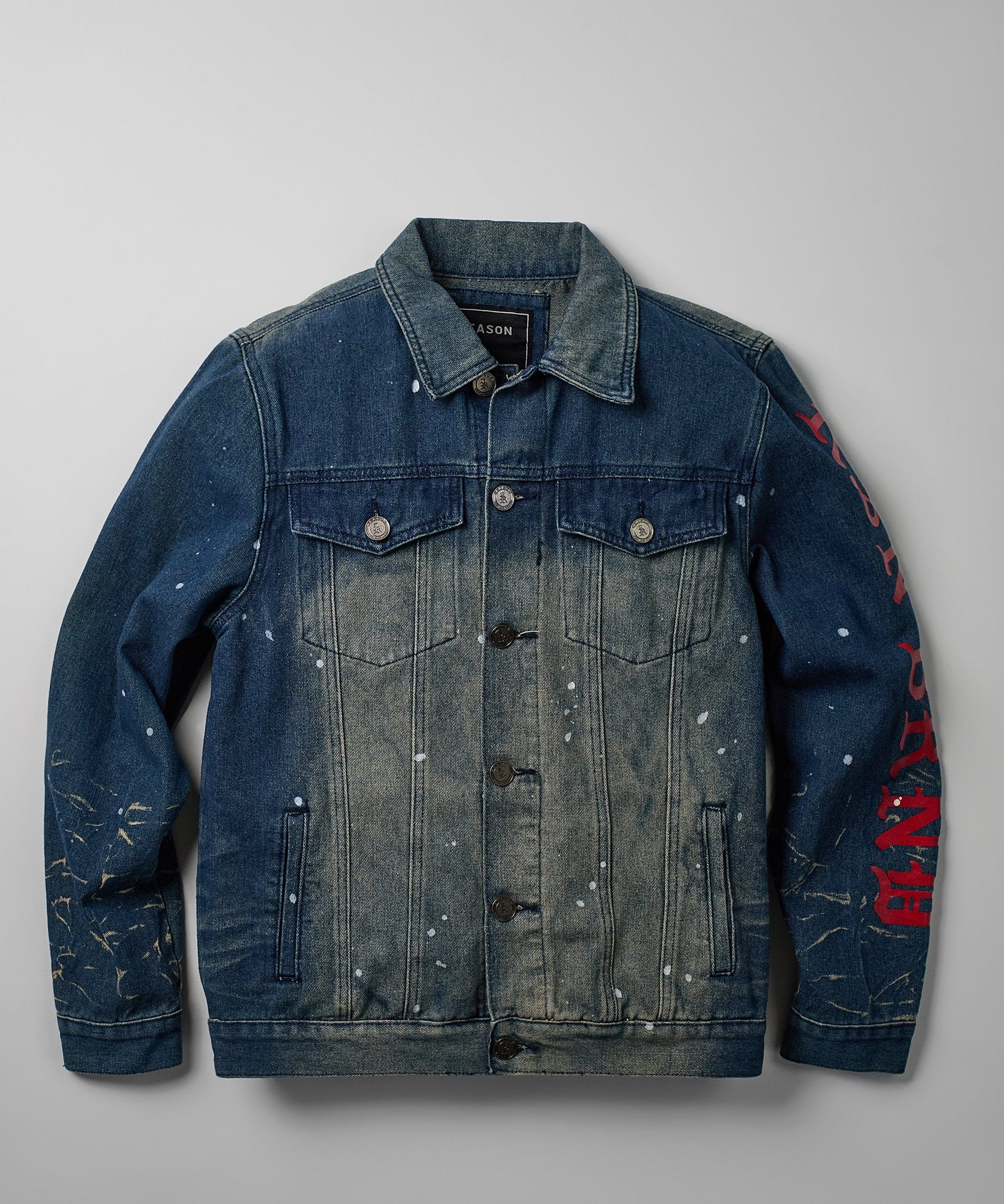 Indigo Fire Denim Jacket - Blue