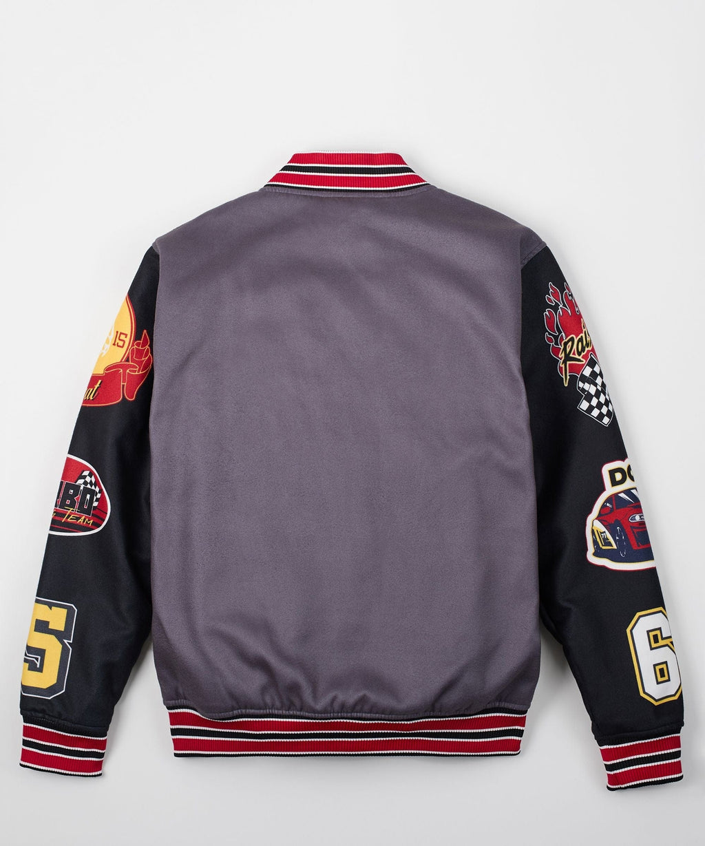 Kids Dodge Hellcat Varsity Jacket - Grey