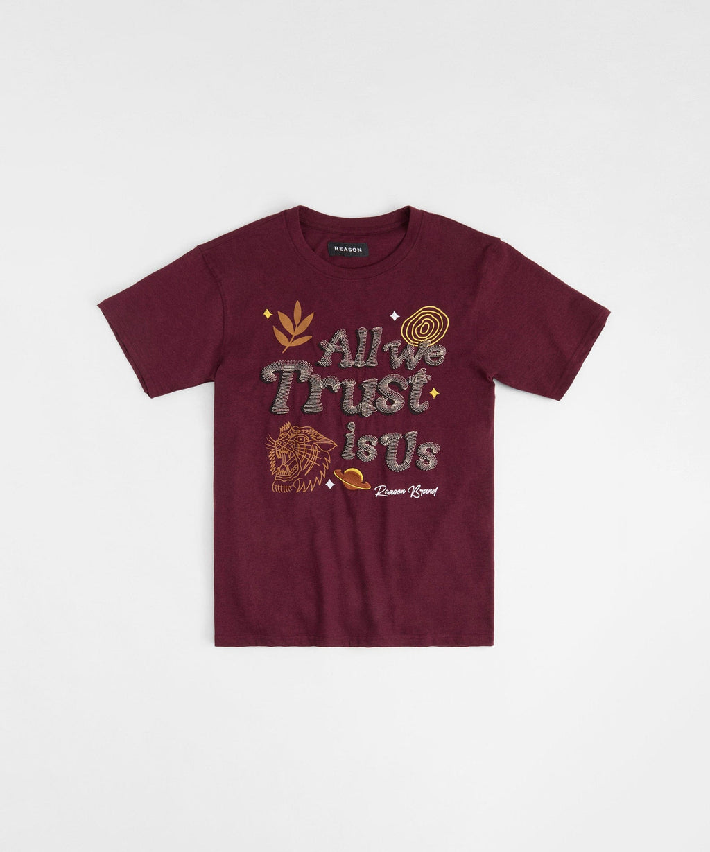 Kids Trust Short Sleeve Tee - Brown