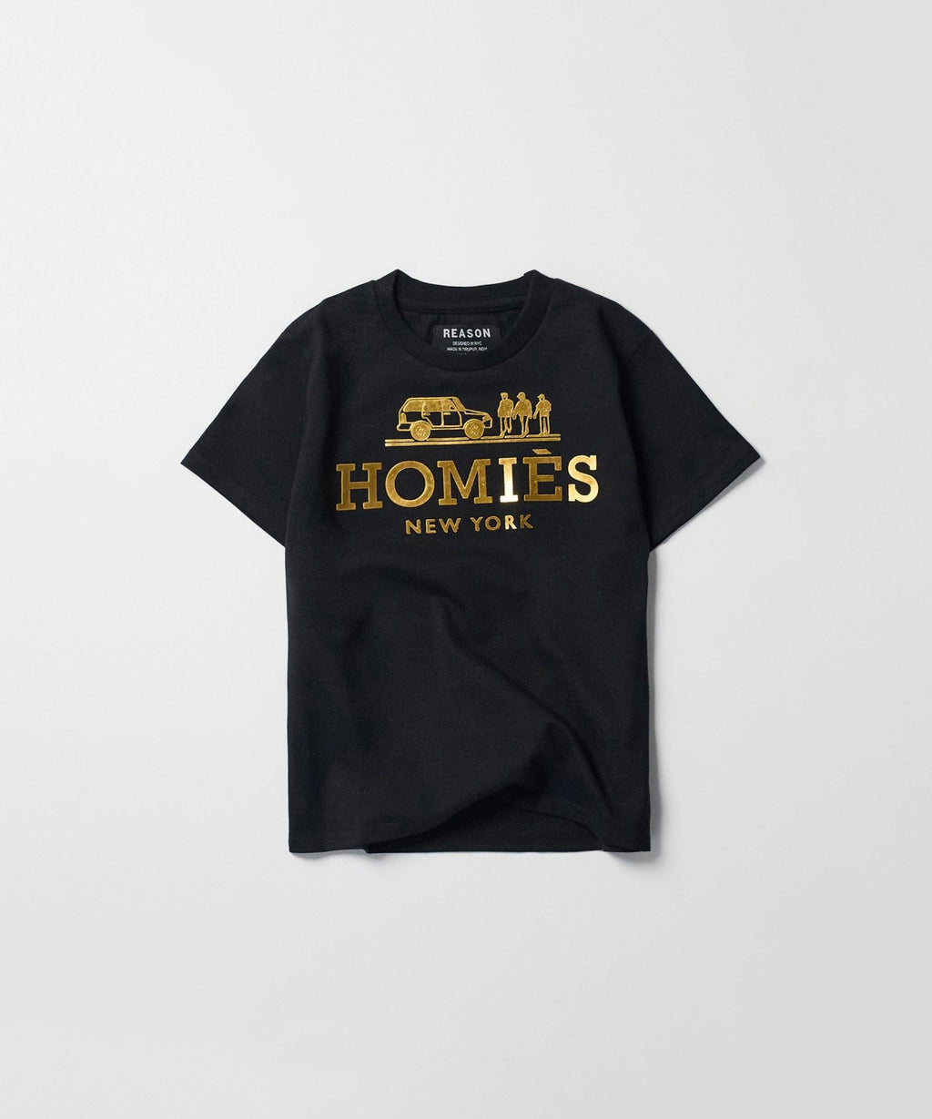 Homies Kid's Graphic Short Sleeve Tee - Black