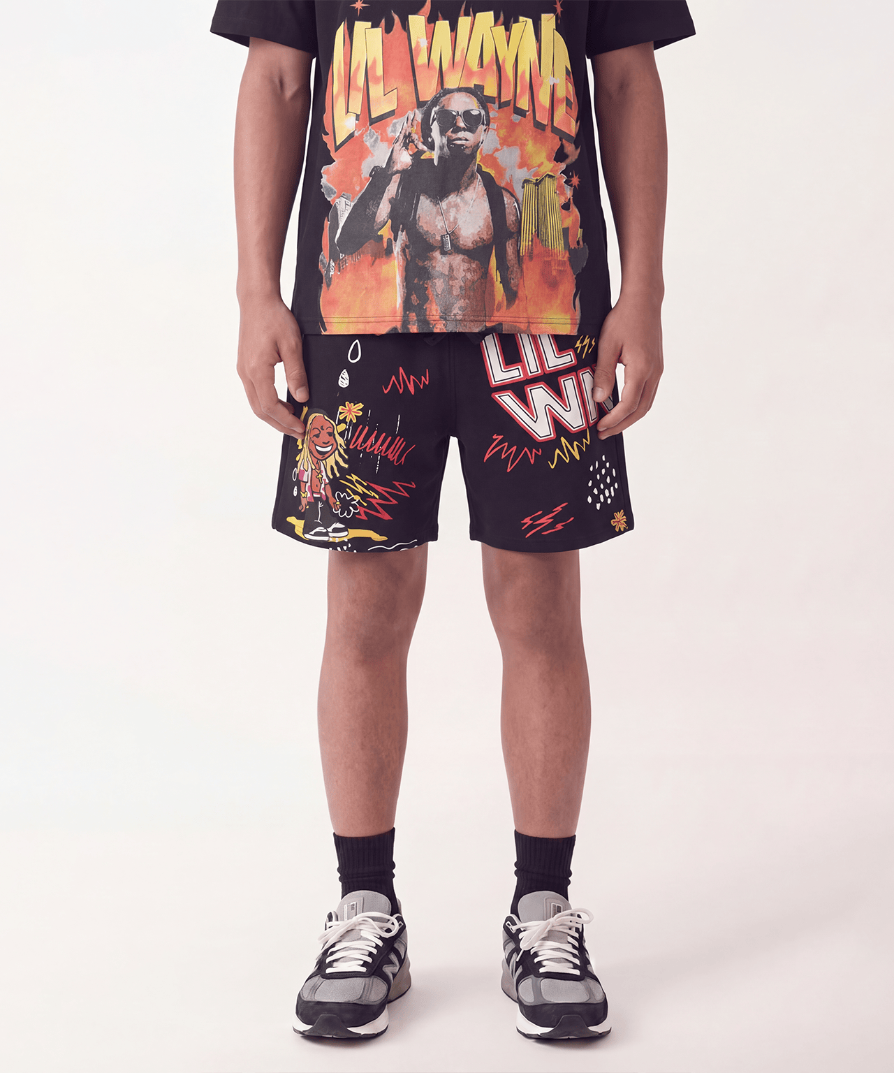Kids Lil Wayne Fleece Short - Black