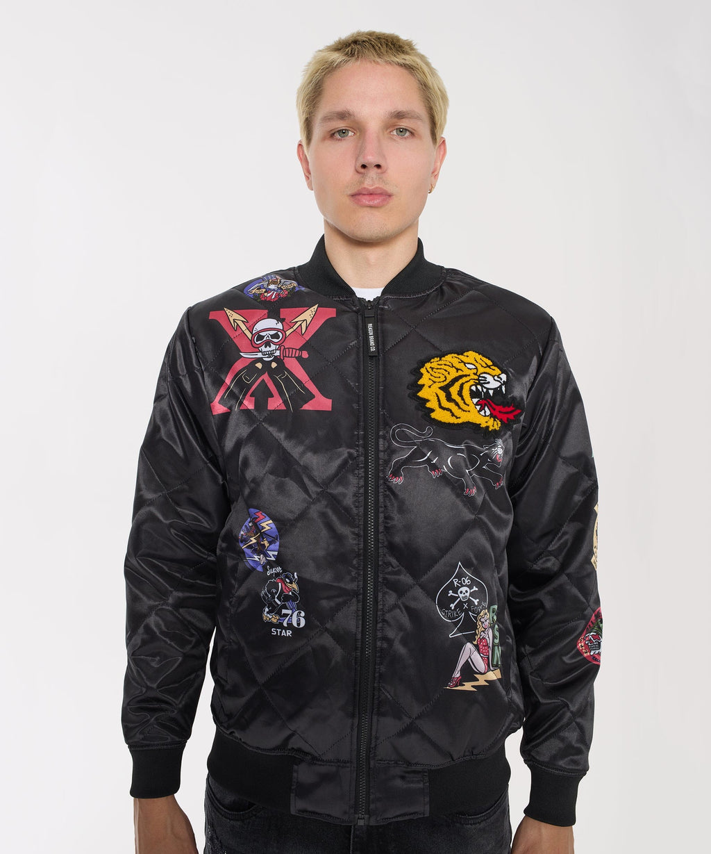 Military Patches Bomber Jacket