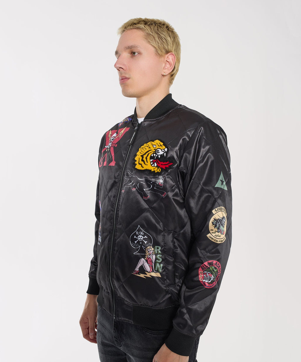 Military Patches Bomber Jacket