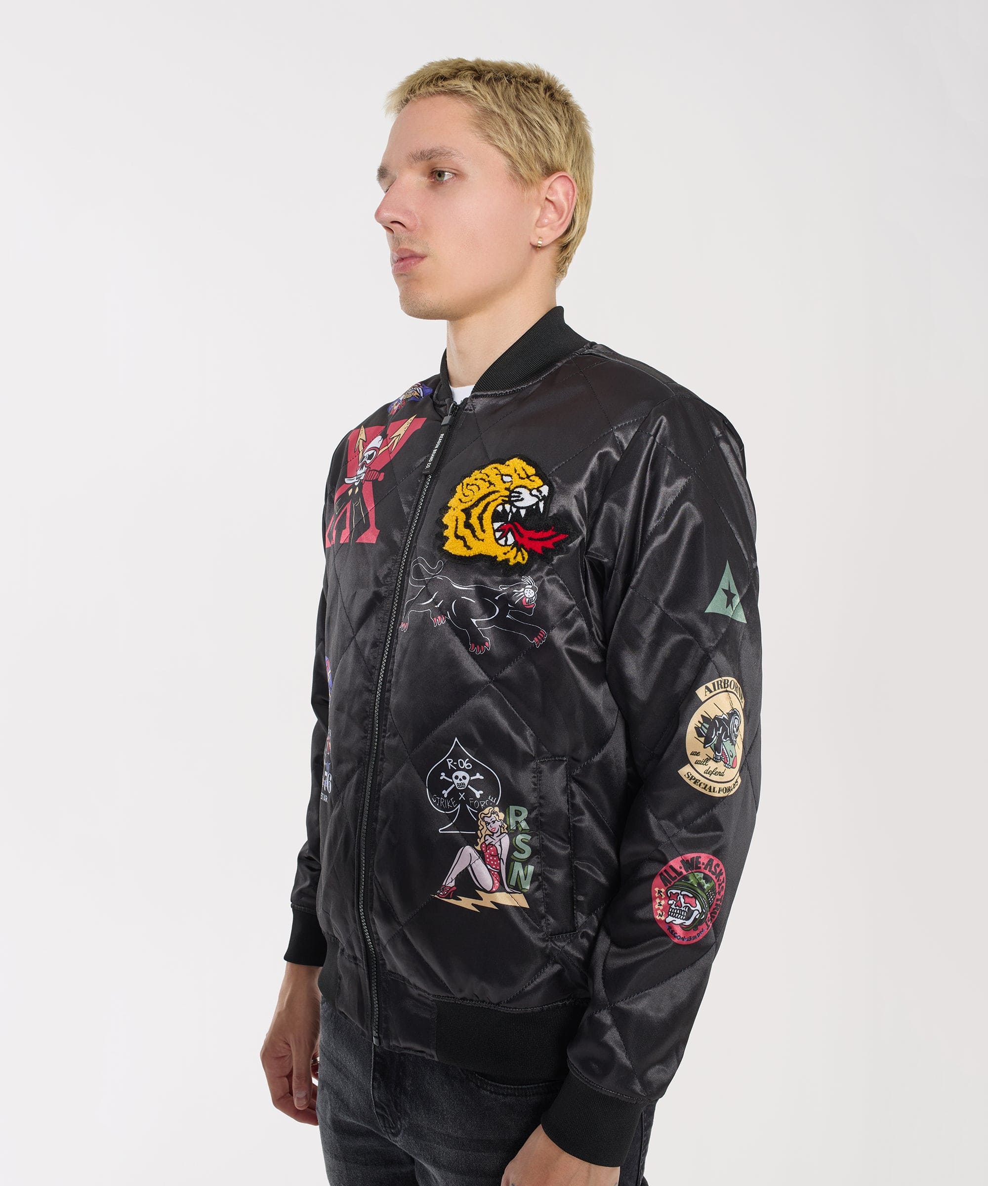 Military Patches Bomber Jacket