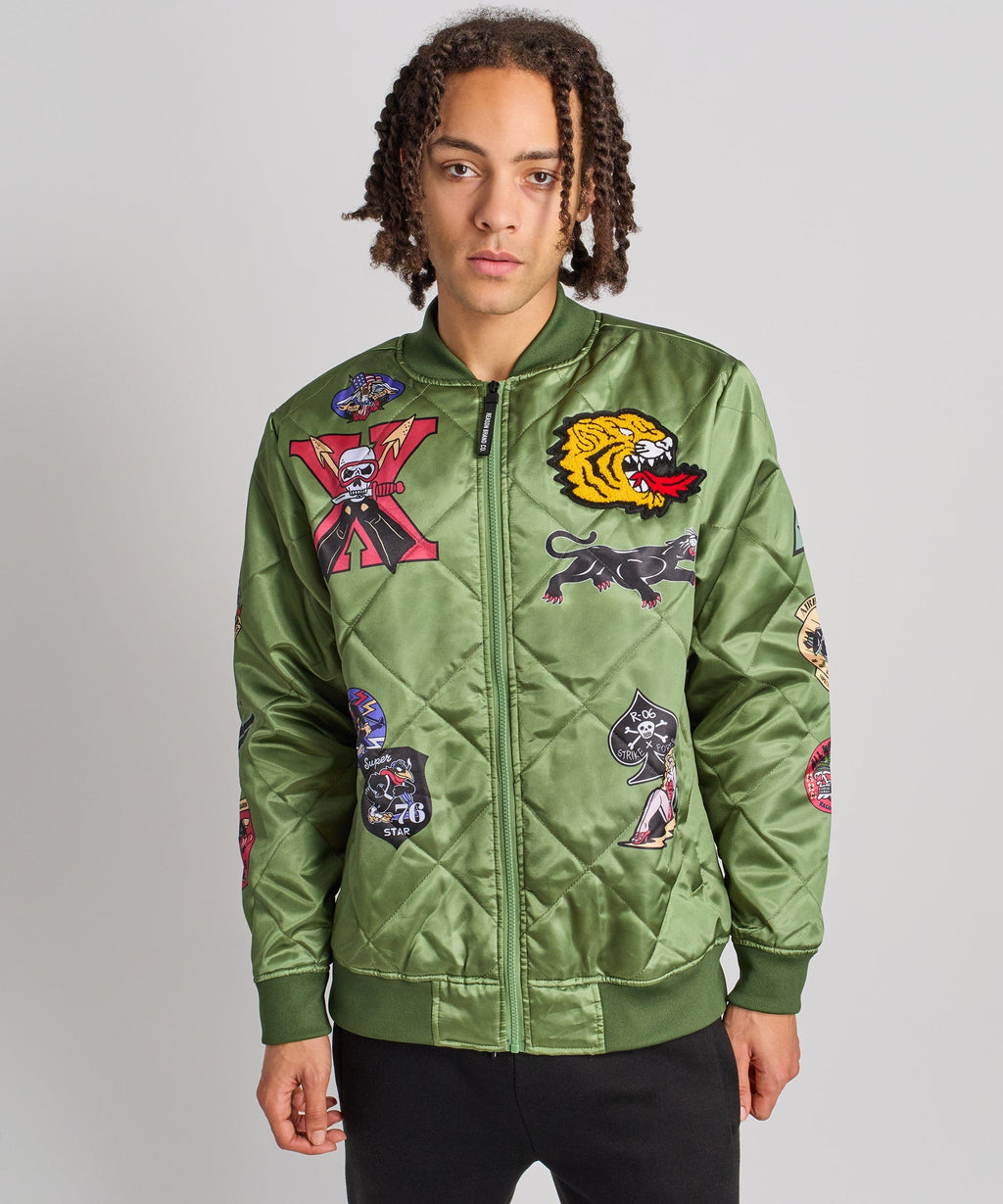 Military Patches Bomber Jacket