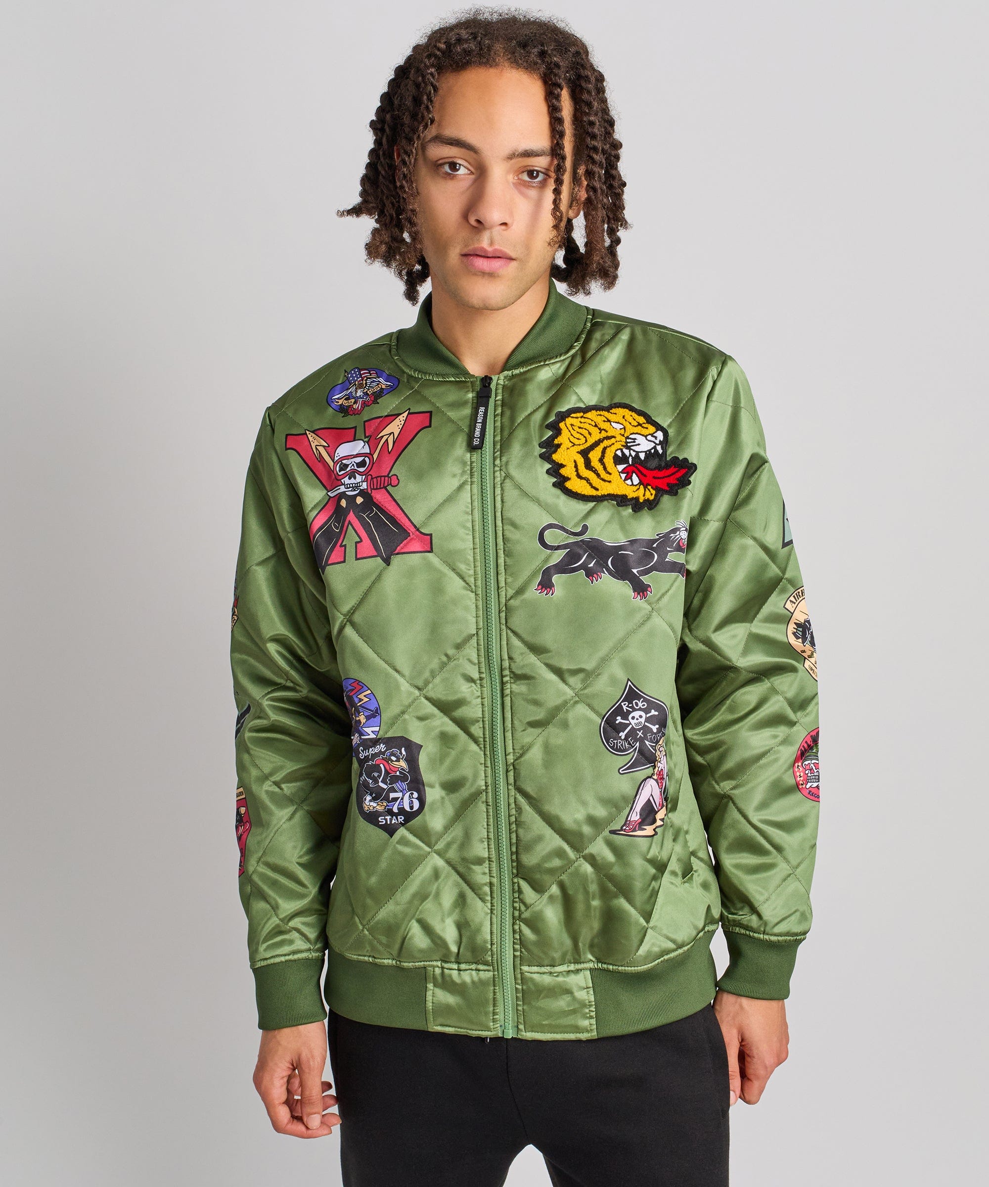 Military Patches Bomber Jacket