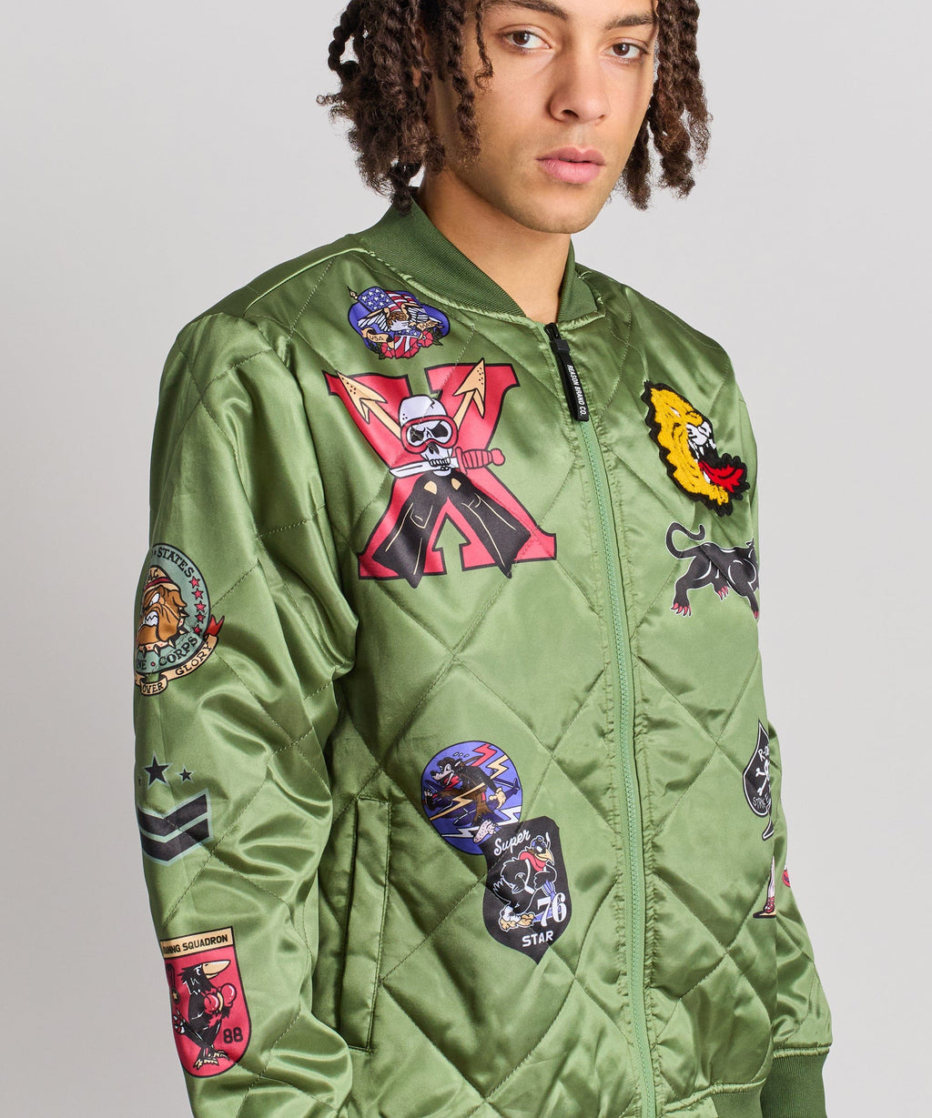 Military Patches Bomber Jacket