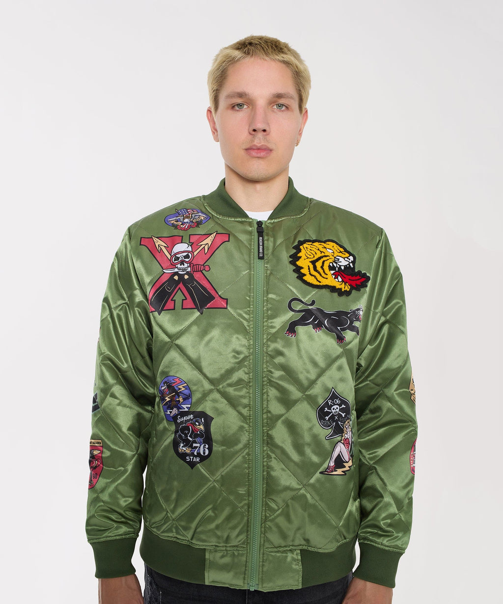Military Patches Bomber Jacket