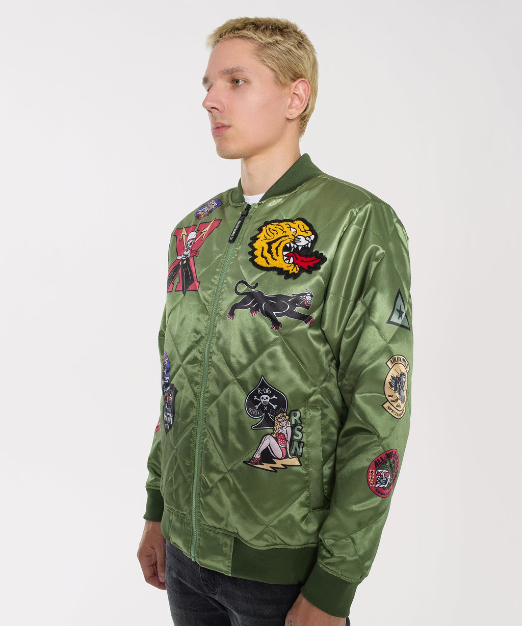 Military Patches Bomber Jacket