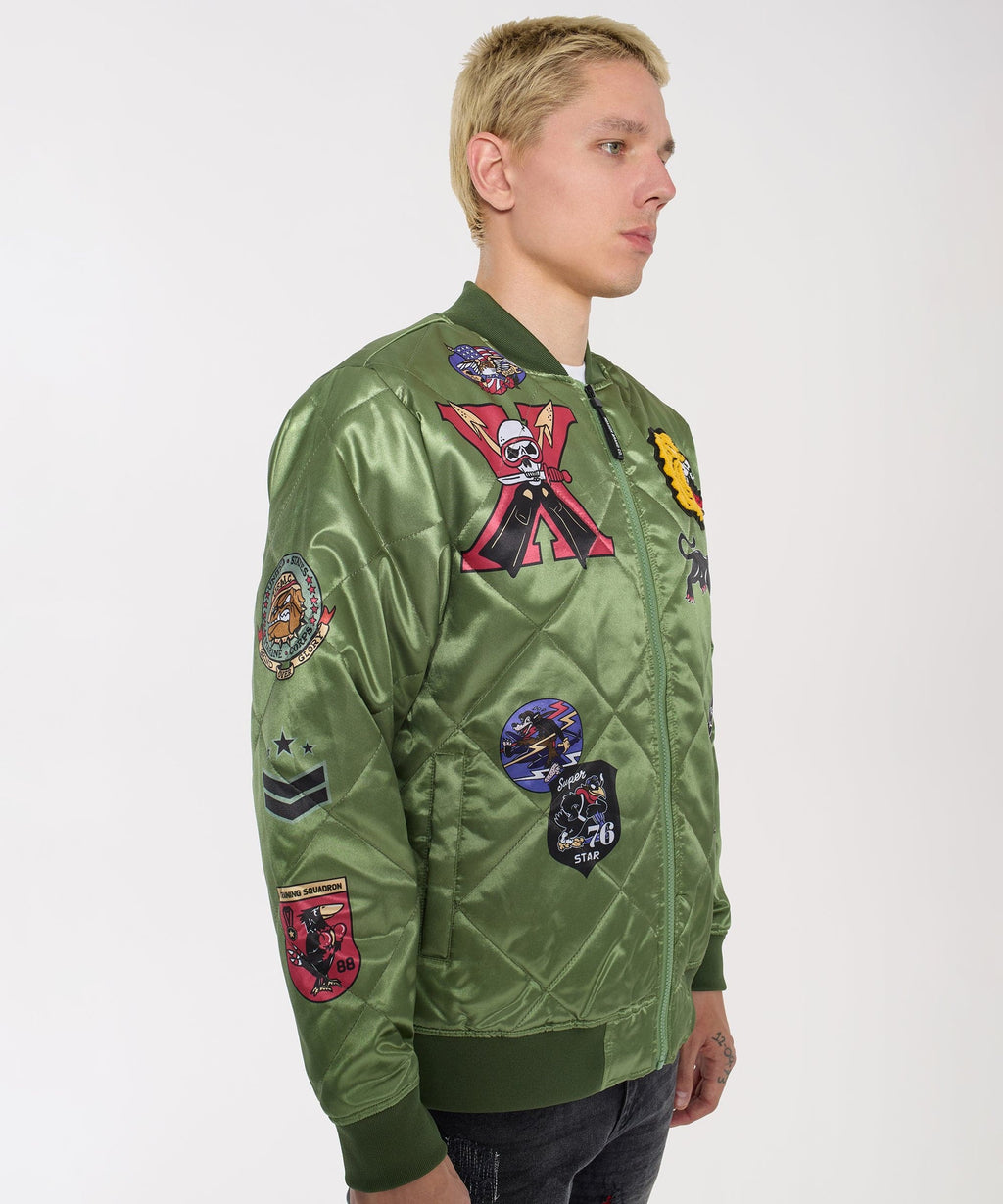 Military Patches Bomber Jacket