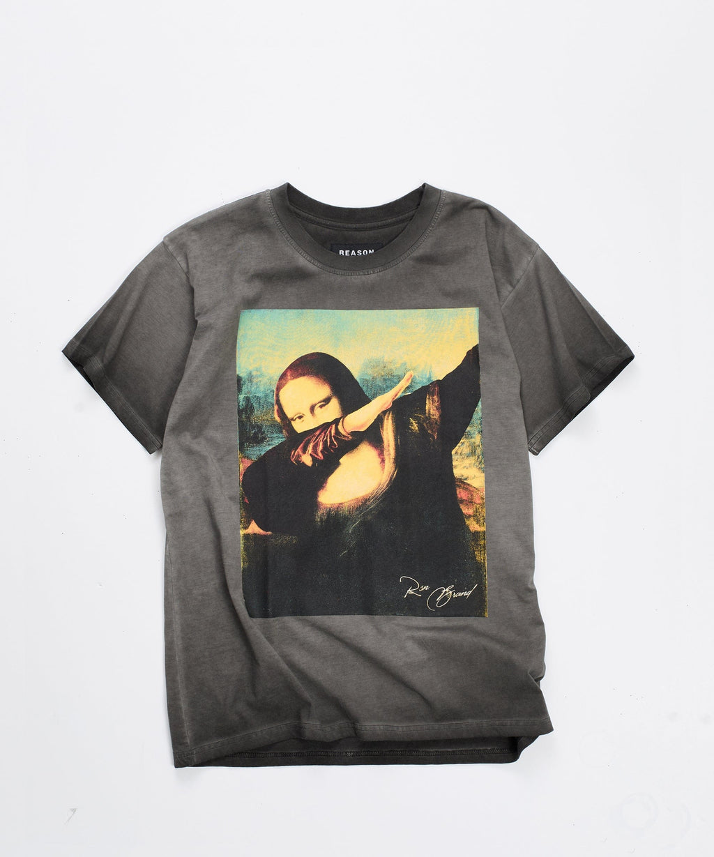 Mona Dab Short Sleeve Tee - Charcoal