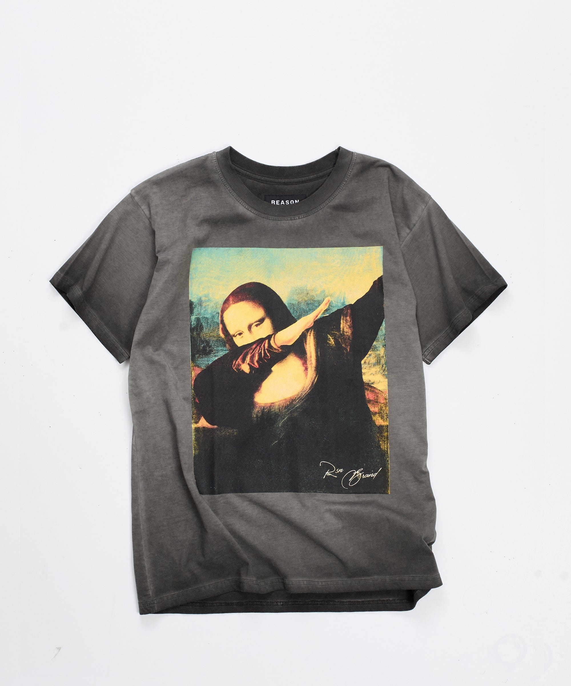 Mona Dab Short Sleeve Tee - Charcoal