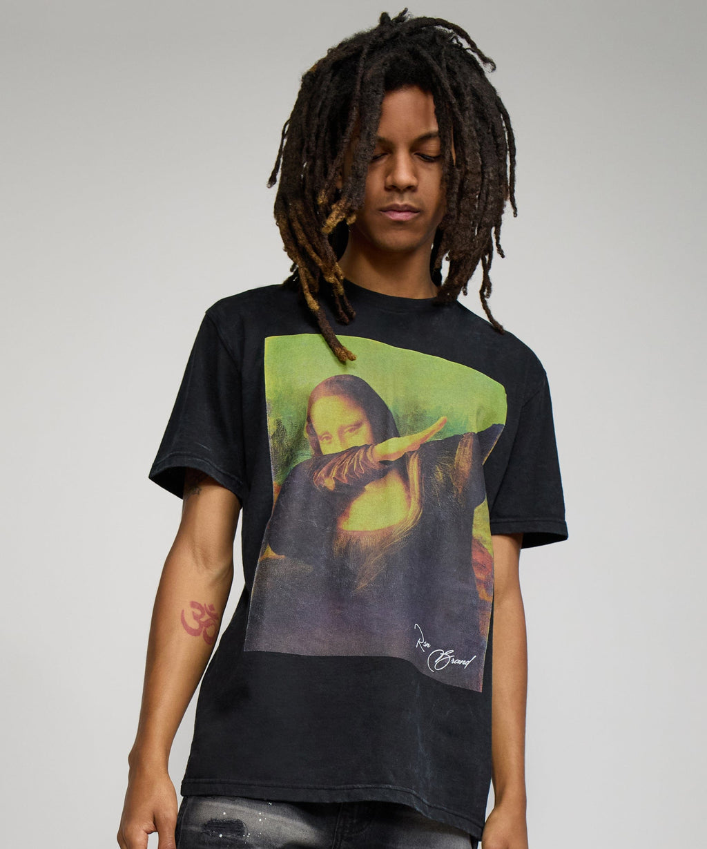 Mona Dab Short Sleeve Tee - Charcoal