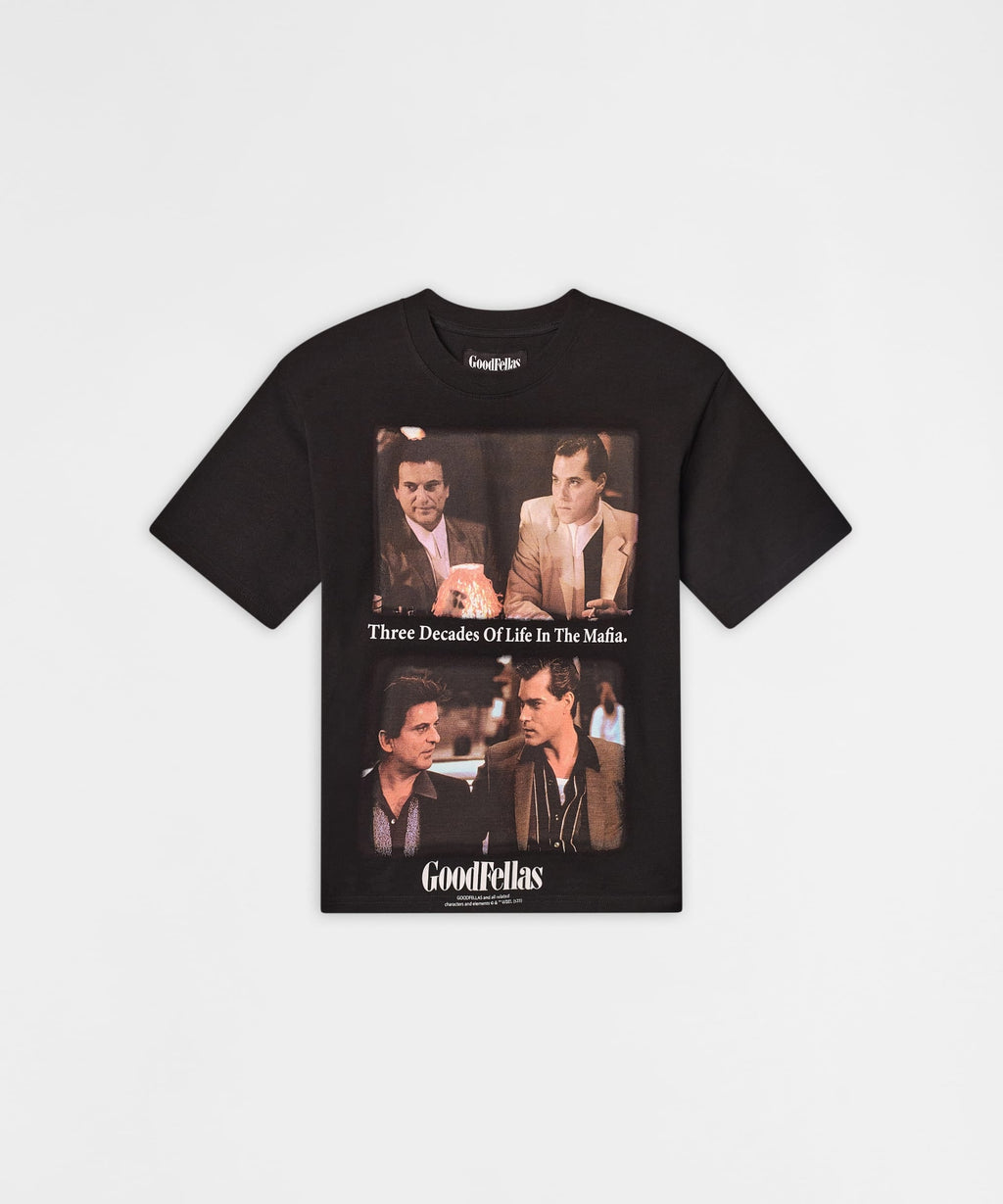 Goodfellas 3 Decades Of Life In the Mafia Tee - Black