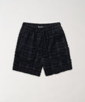 Grid Kid's Textured Shorts - Black