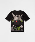 How High Crew Embroidered Short Sleeve Tee - Black