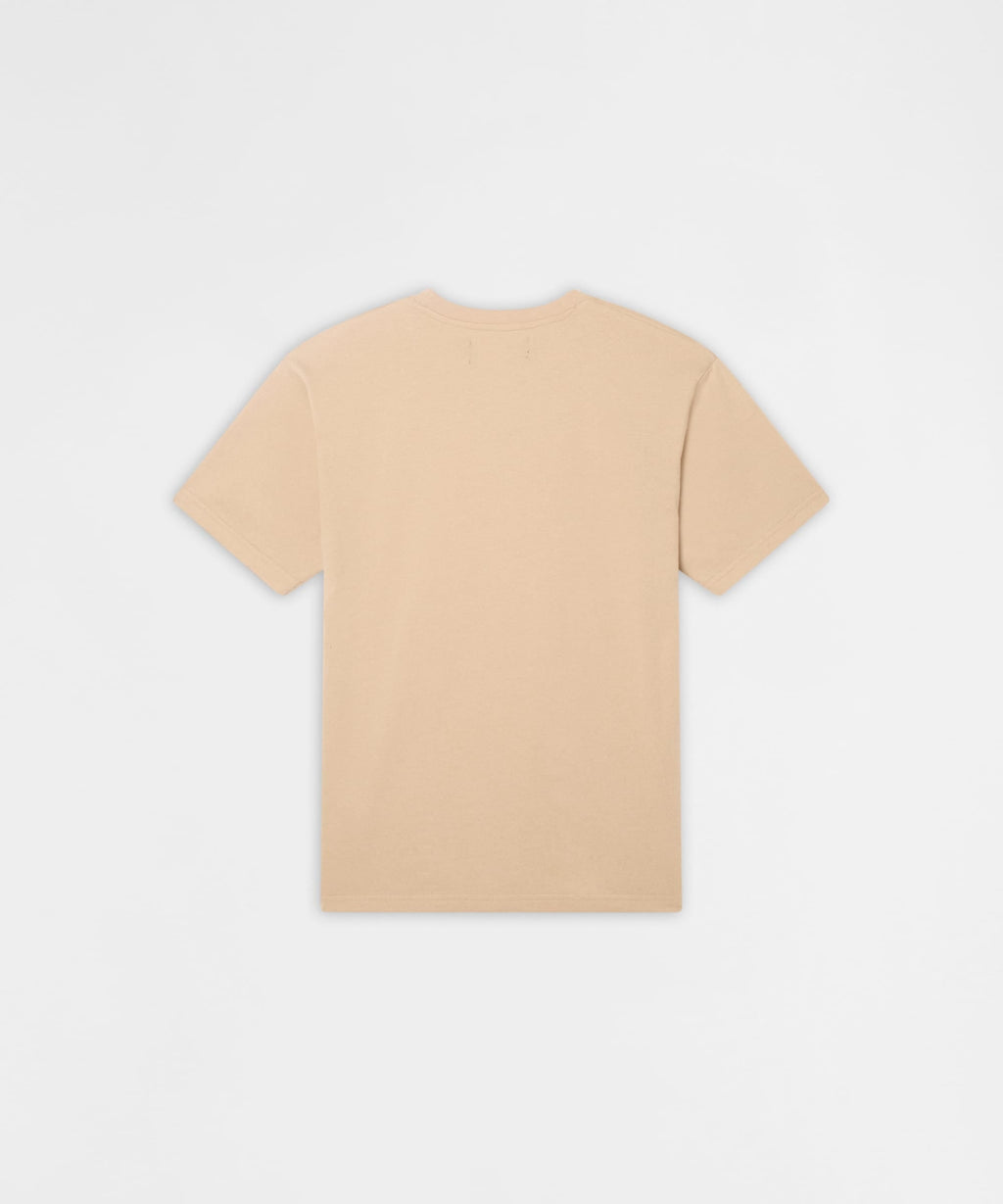 How High Poster Graphic Short Sleeve Tee - Sand