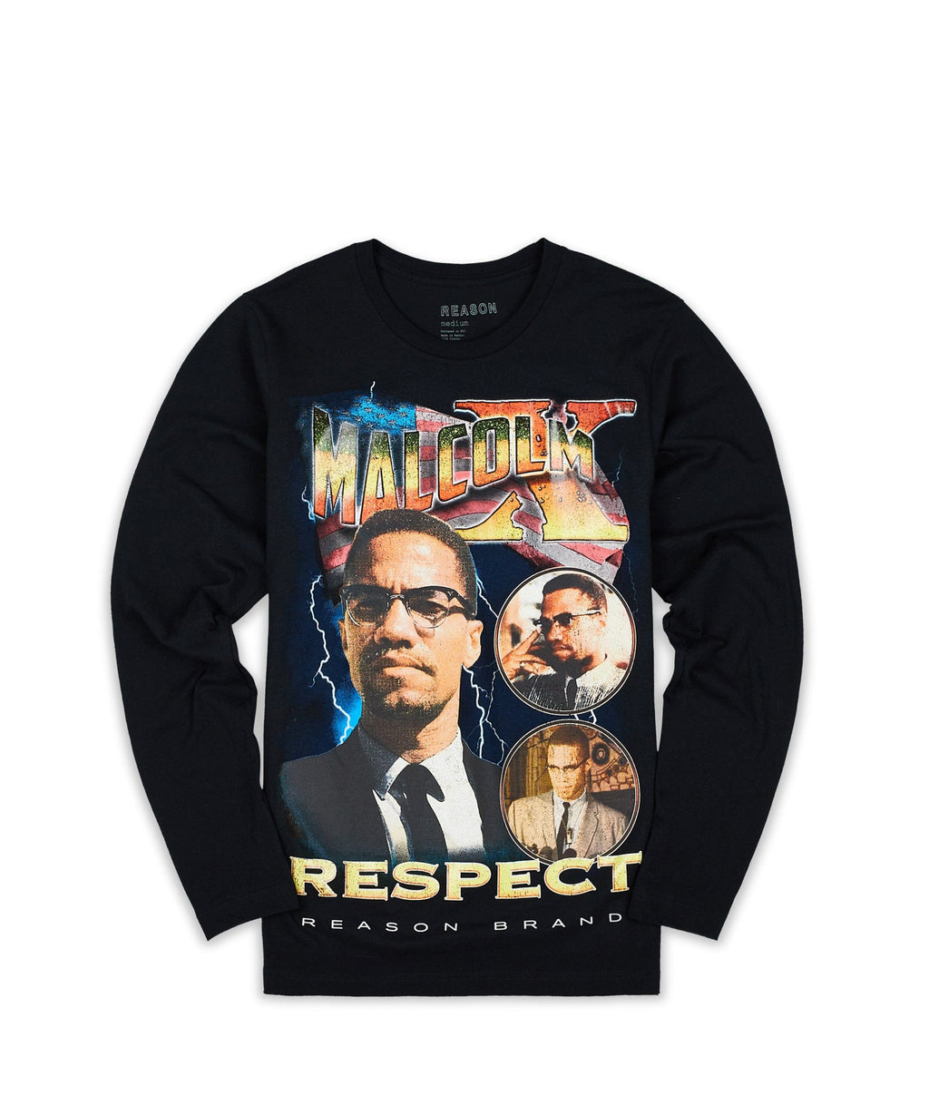 Malcolm X Respect Ls Tee