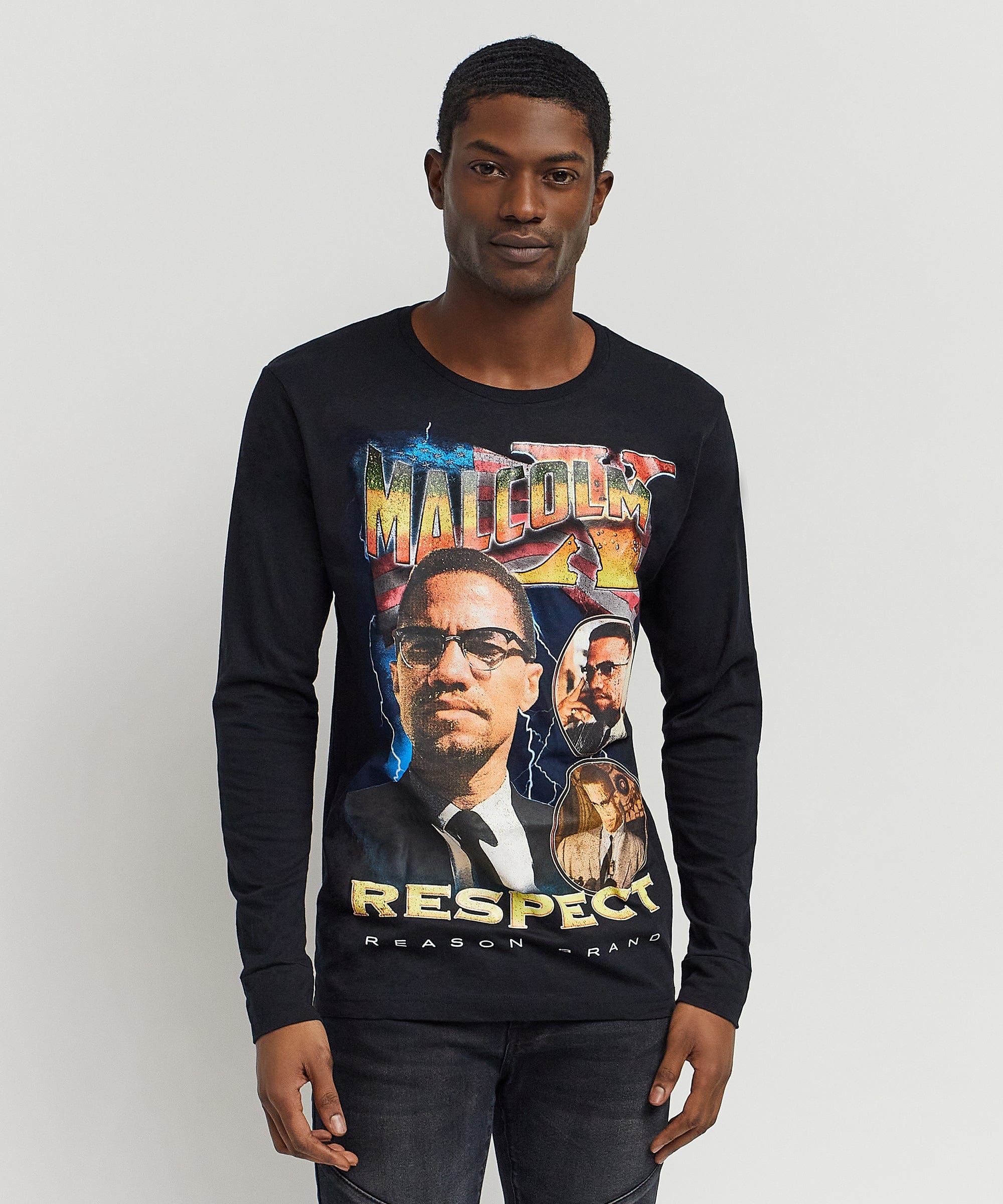 Malcolm X Respect Ls Tee