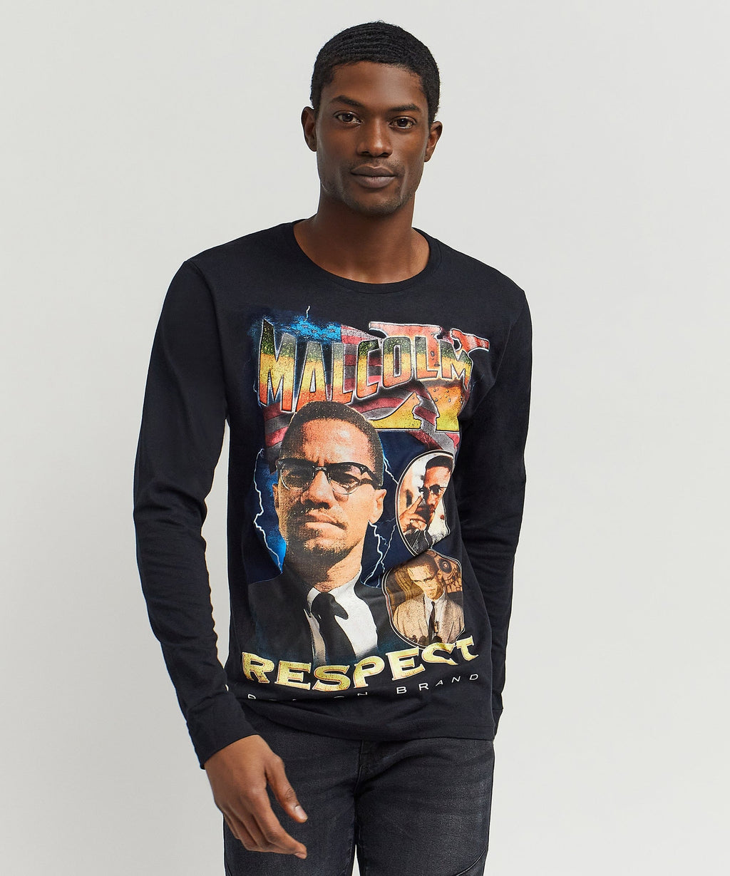 Malcolm X Respect Ls Tee