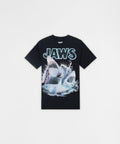 Jaws Shark Attack Short Sleeve Tee - Black