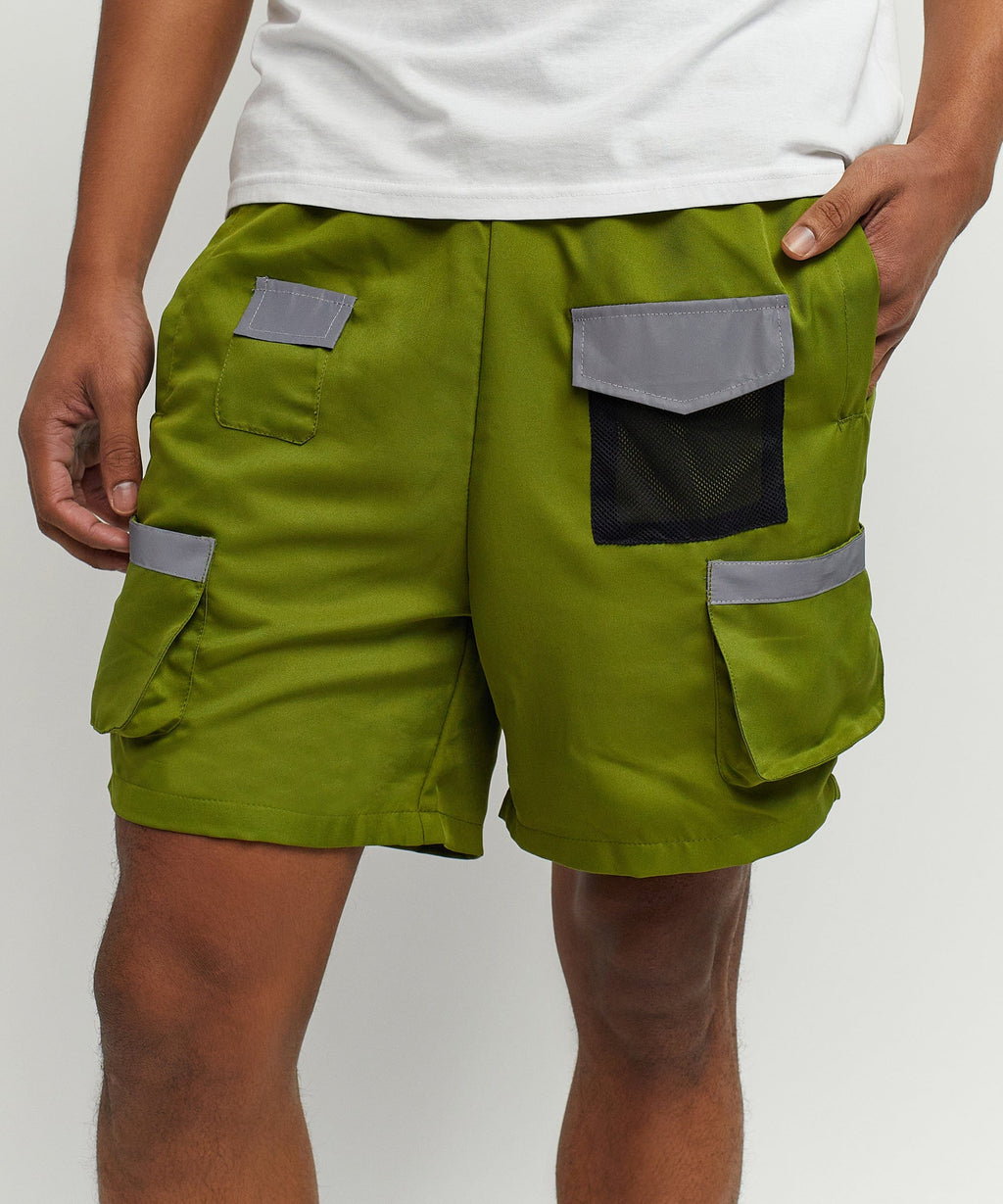 Multi Pocket  Nylon Cargo Short