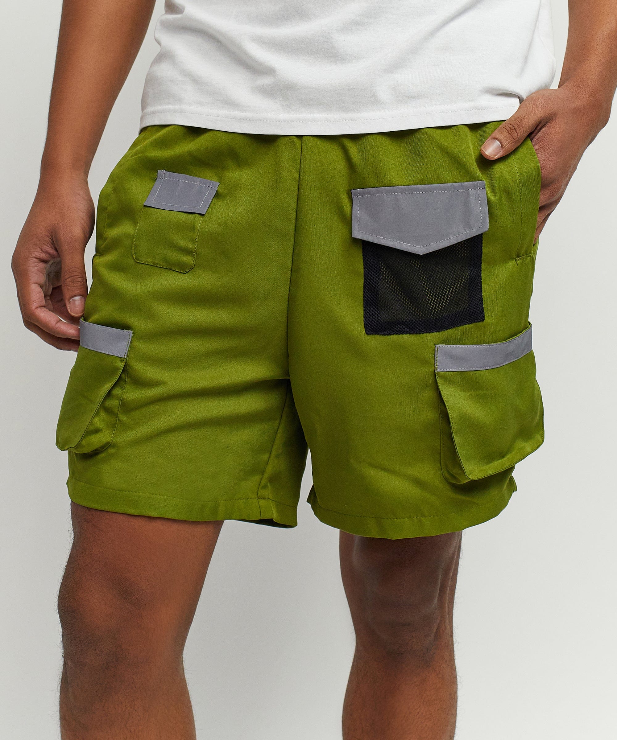 Multi Pocket  Nylon Cargo Short