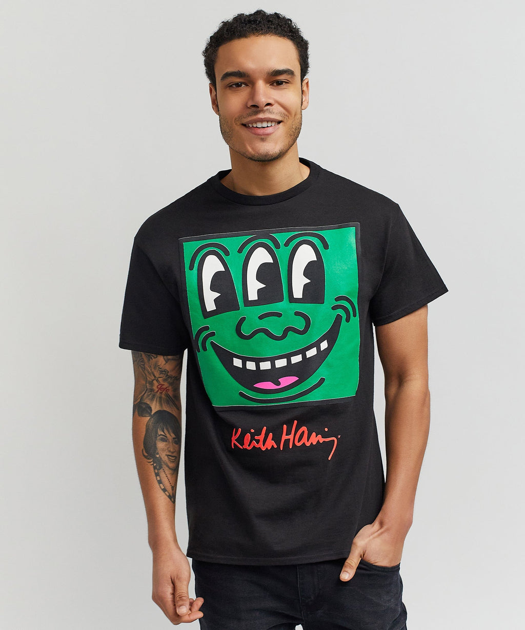 Keith Haring Three Eyed Monster Tee - Black