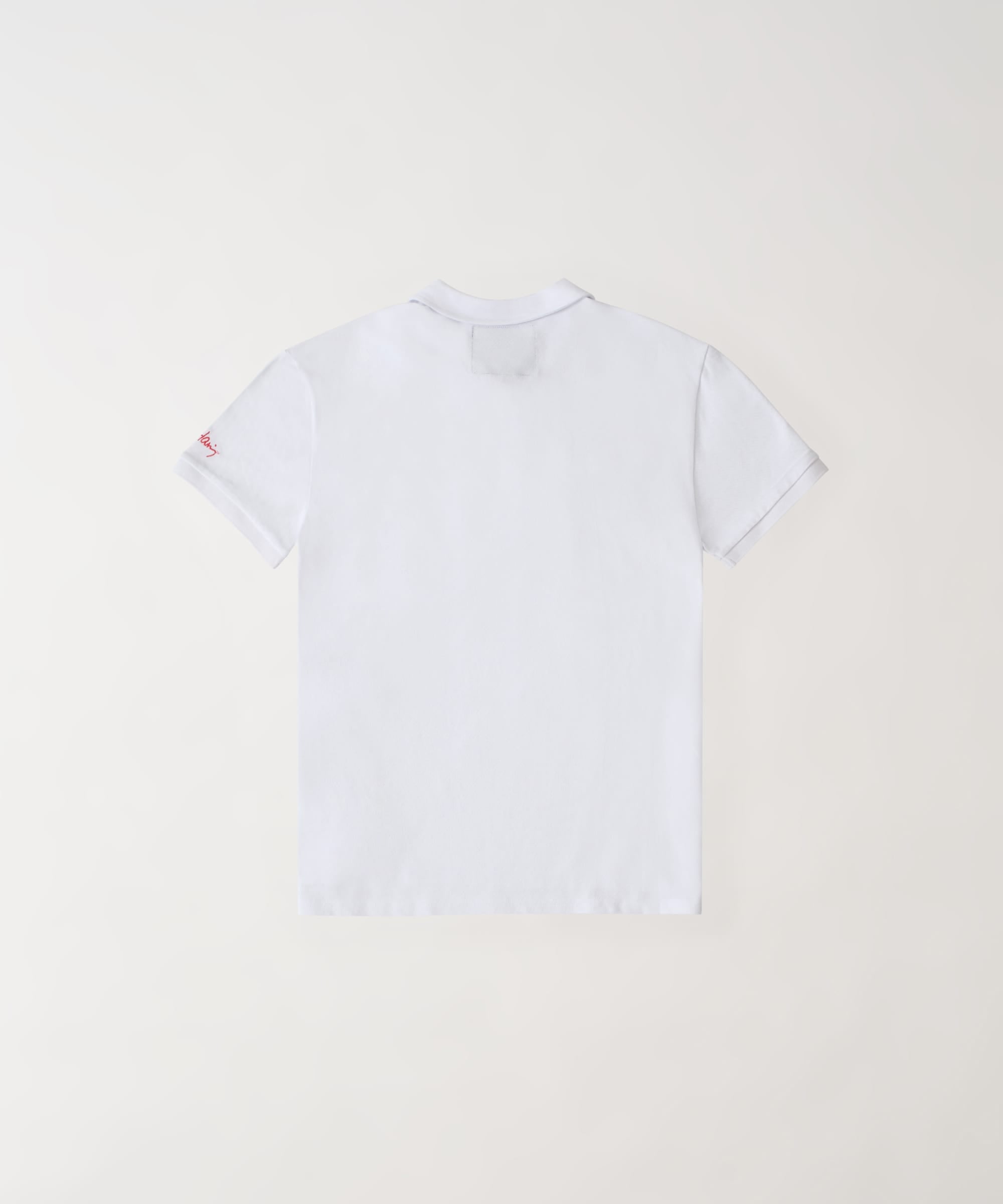 Keith Haring Embroidered Heart Polo - White