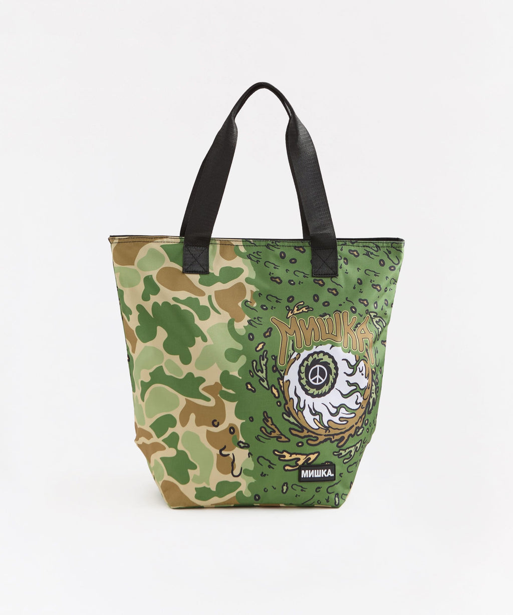 Mishka Eyeball Tote Bag - Olive Green