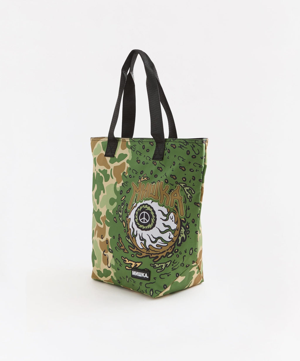 Mishka Eyeball Tote Bag - Olive Green