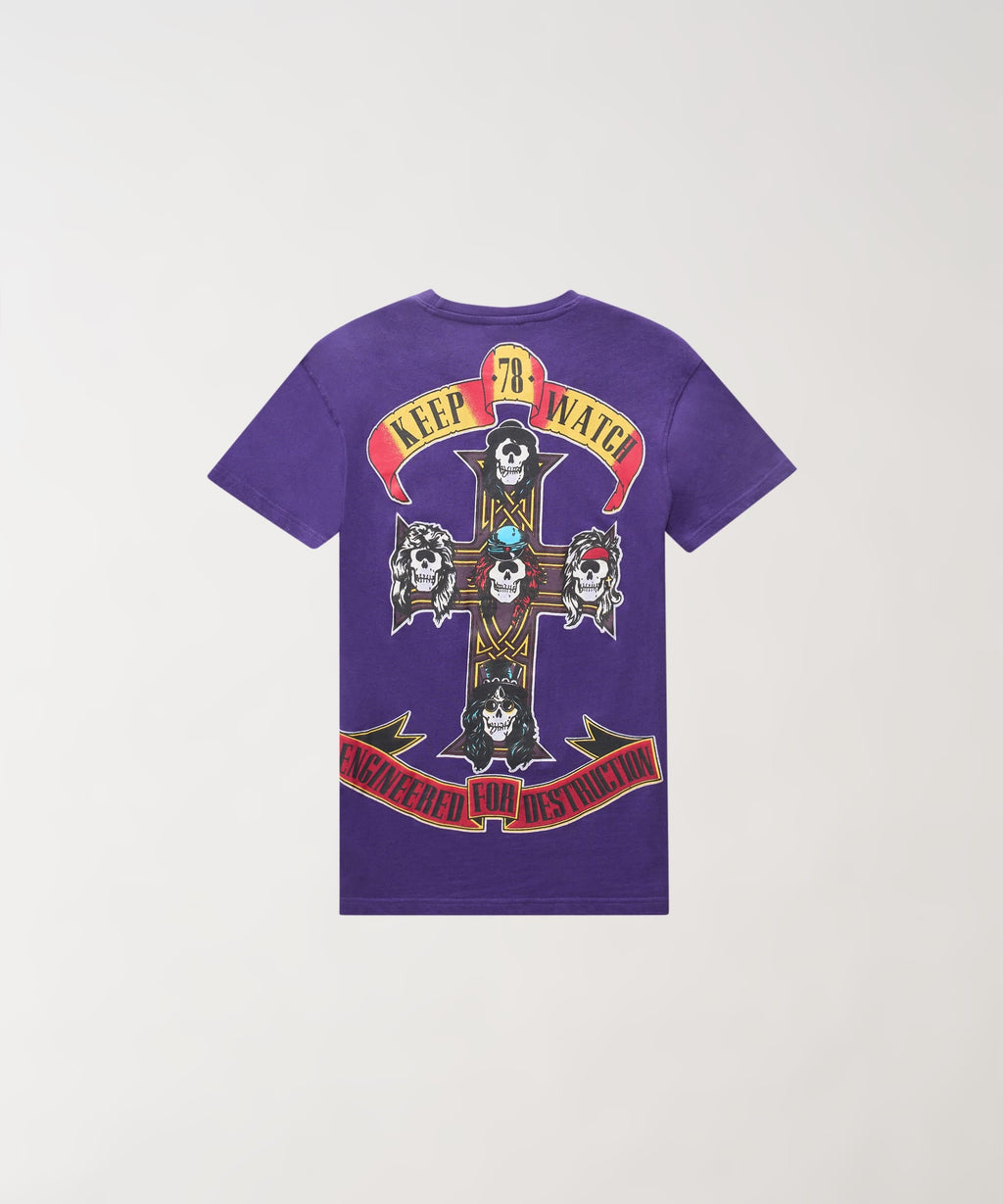 Mishka Destruction Short Sleeve Tee - Purple